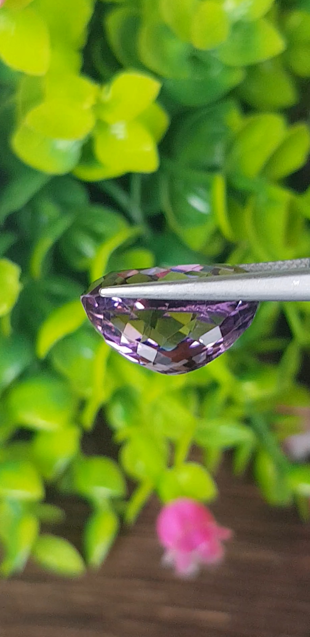 พลอย อเมทิส Amethyst 12.12 กะรัต (Cts.) พลอยแท้ อัญมณีมงคลประจําวันเกิด เครื่องประดับพลอย