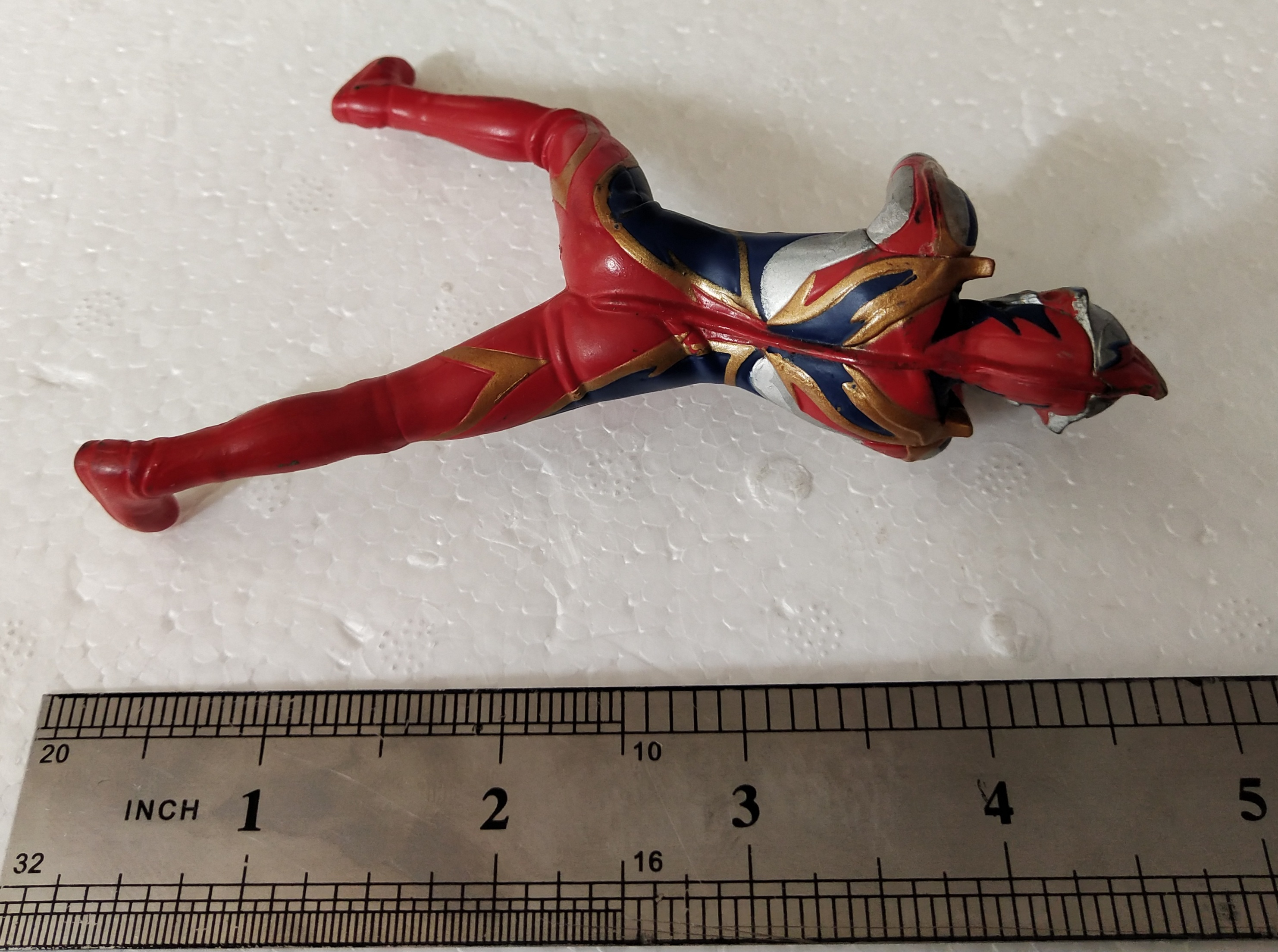 ของเล่น ของสะสม ฟิกเกอร์ HDM อุลตร้าแมนเมบิอุส ร่างฟินิกซ์เบรฟ ท่าปล่อยแสง สูง4นิ้ว สภาพดี ,Ultraman Mebius