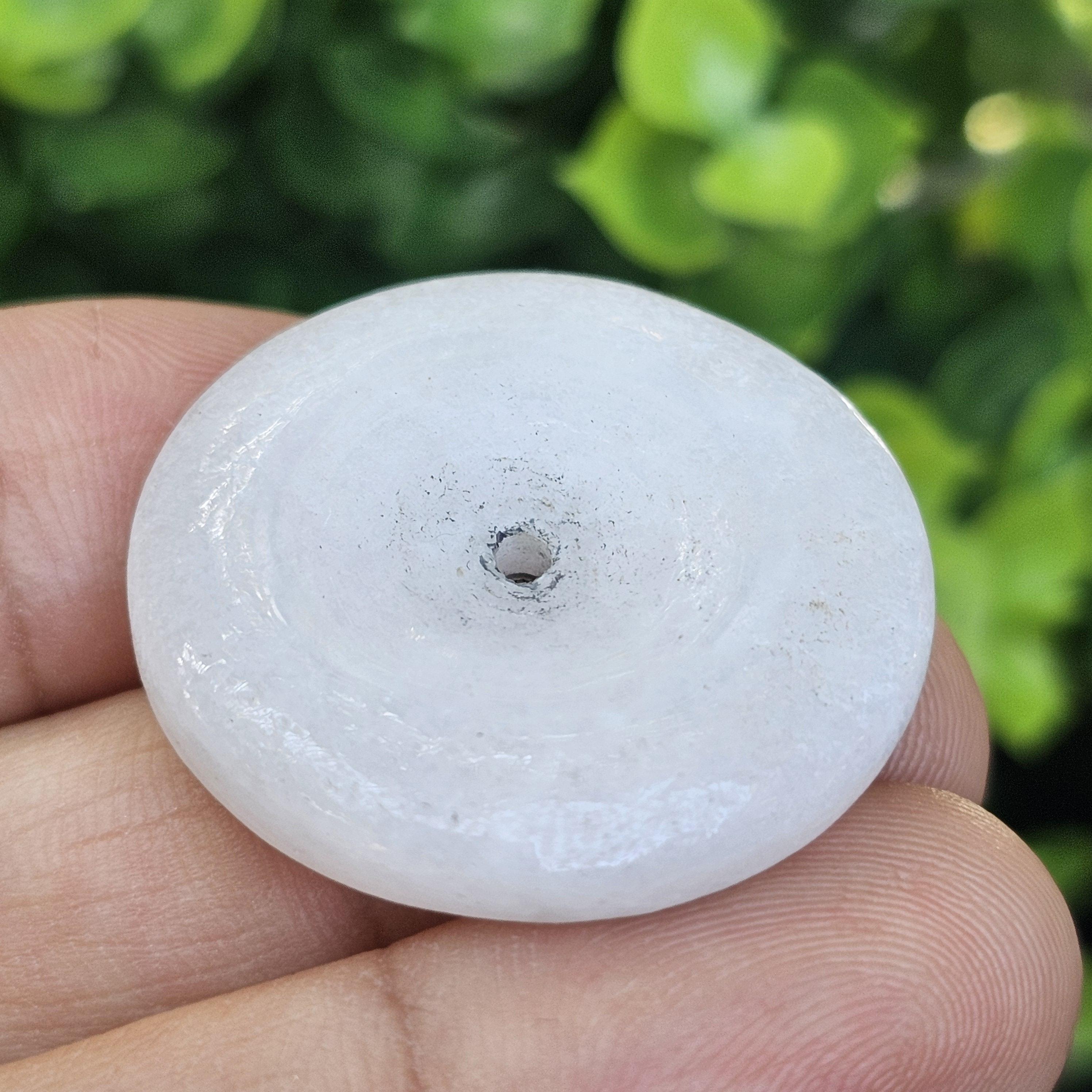 หยก พม่า แท้ Jade จี้โดนัทหยก (Bi-dise jadeite) พม่า (Myanmar) 58.40 กะรัต (Cts.)