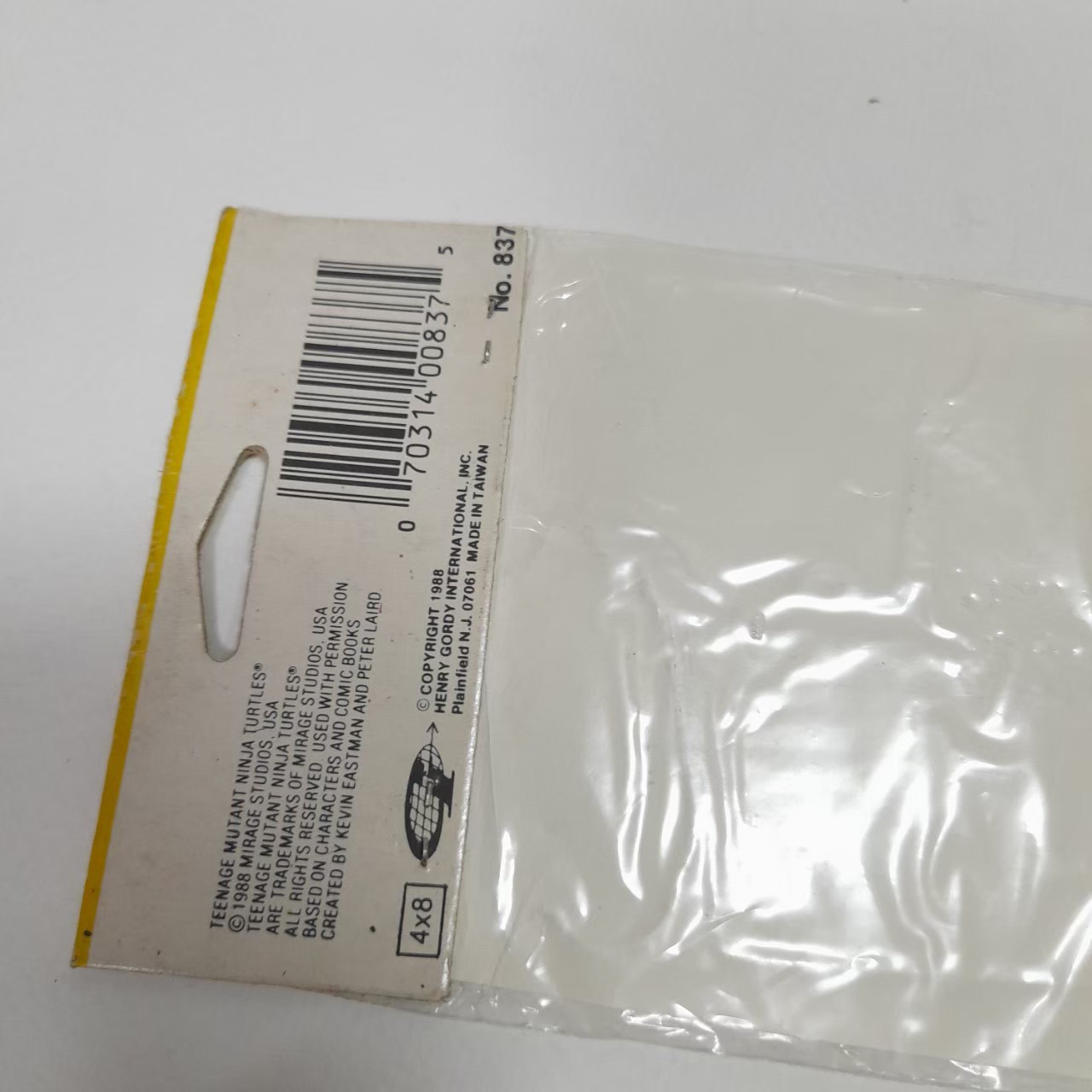 สติ๊กเกอร์โฟม นินจาเต่า งานเก่าหายาก ยังไม่แกะแพค สภาพเดิมๆ ขนาดตามรูป