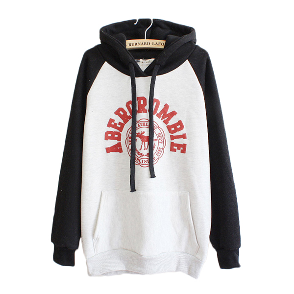 เสื้อสเวตเตอร์กันหนาว มีฮู้ด สกรีนลาย ABERCROMBIE (12328H)