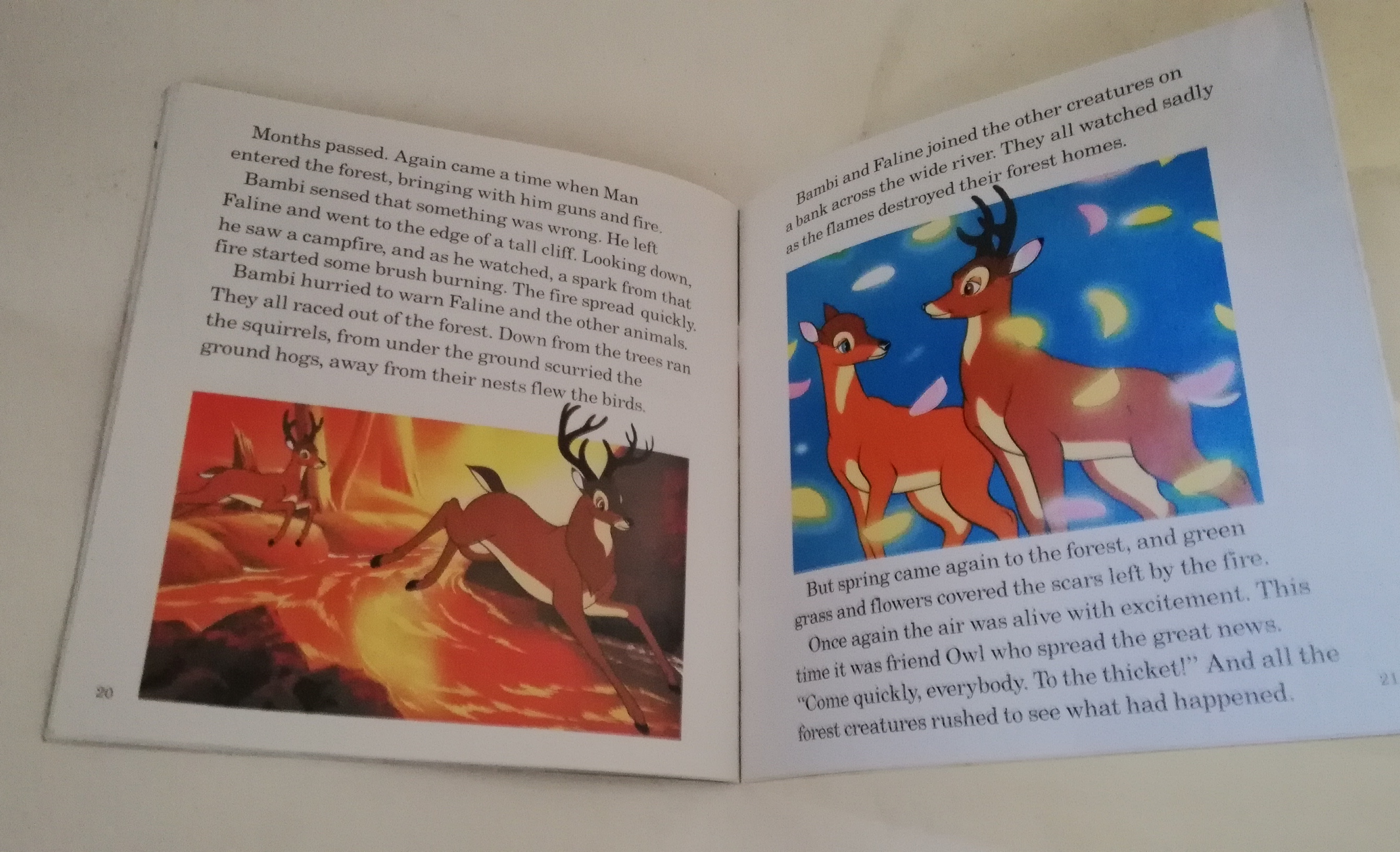หนังสือนิทานภาษาอังกฤษจาก Disney แบมบี้ Bambi เล่มเล็ก ขนาด ประมาณ 7*7นิ้ว (เฉพาะหนังสือ ไม่มีเทปคลาสเซ็ท)