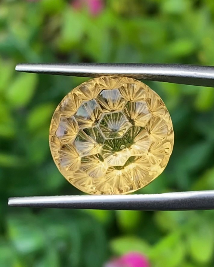 พลอย ซิทริน Citrine 9.69 กะรัต (Cts.) พลอยแท้ อัญมณีมงคลประจําวันเกิด เครื่องประดับพลอย