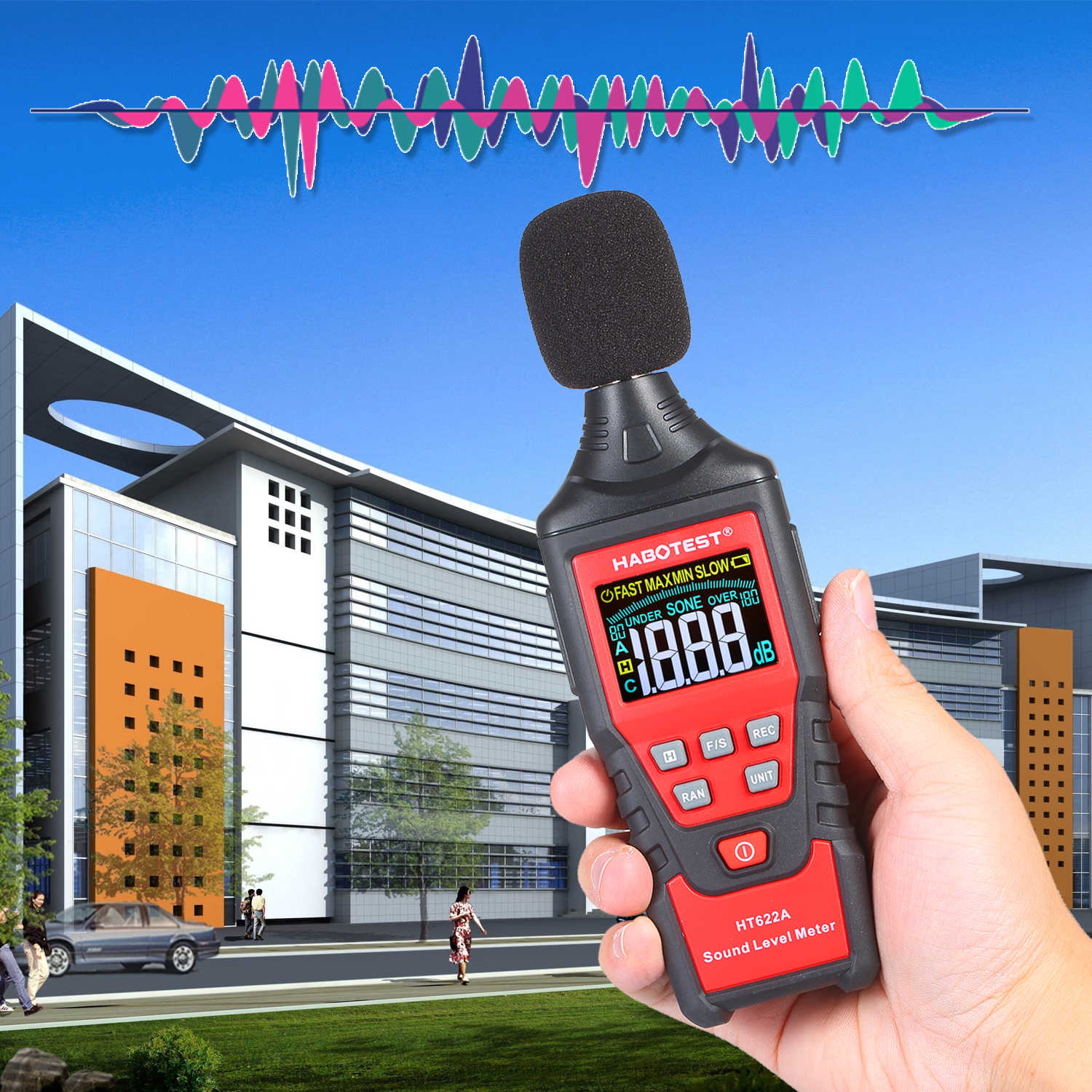 เครื่องวัดเสียง Digital Sound Level Meter รุ่น HT622A