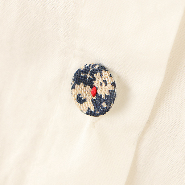 เดรสเชิ้ตแฟชั่นญี่ปุ่น แขนยาว ปักลายแมวตกปลา (12300LM)