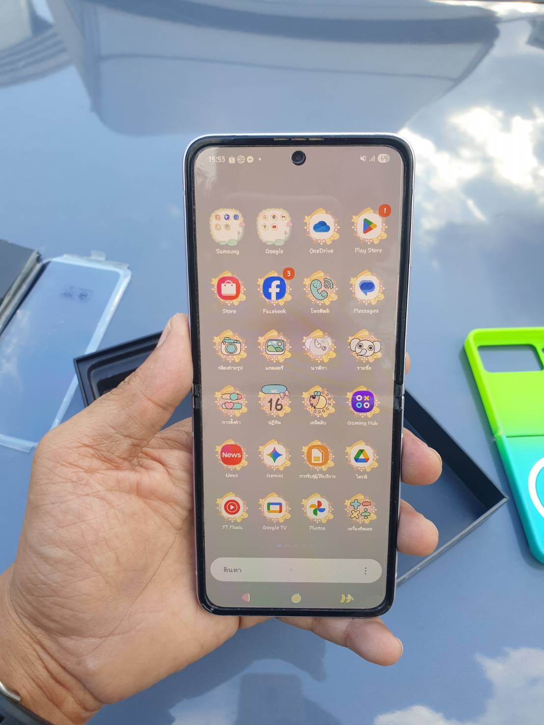 มือถือ samsung flip 3 ใช้งานปกติ จอปกติ