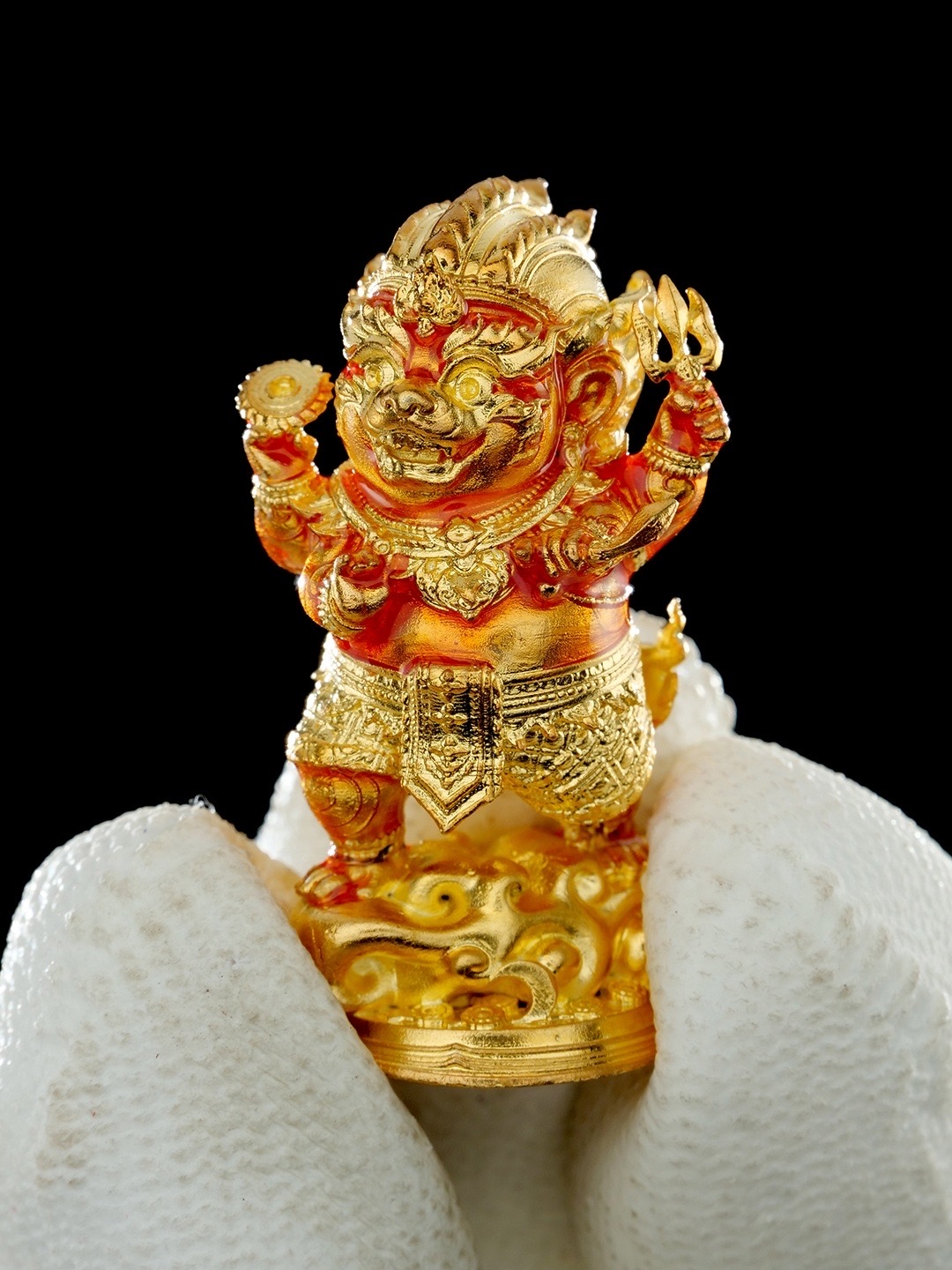 หนุมานชาญสมร รุ่น บารมีศิวาอวตาร รายการพิเศษศูนย์จอง เนื้อบรอนซ์ชุบทองลงยา