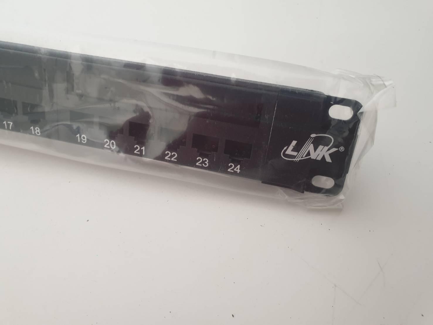 LINK US-3124 : CAT6 PATCH PANEL 24 PORT(1U)