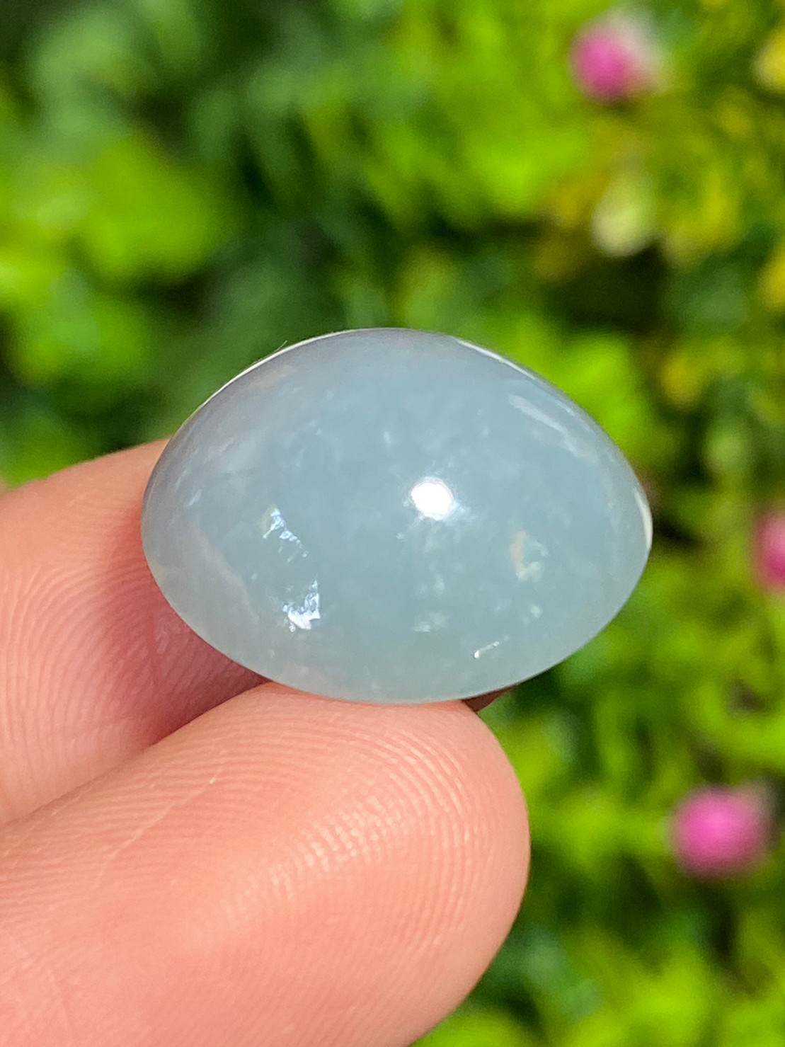 หยกพม่าเจียรนัย (Burmese jade ) 17.65 กะรัต หยกพม่า (jadeite)