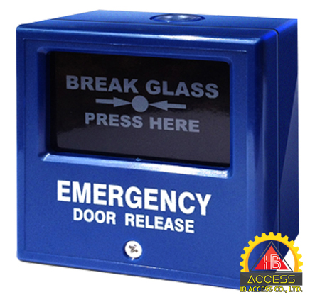 Emergency Break Glass ยี่ห้อ elock รุ่น EL-EB4B (สีนำเงิน)