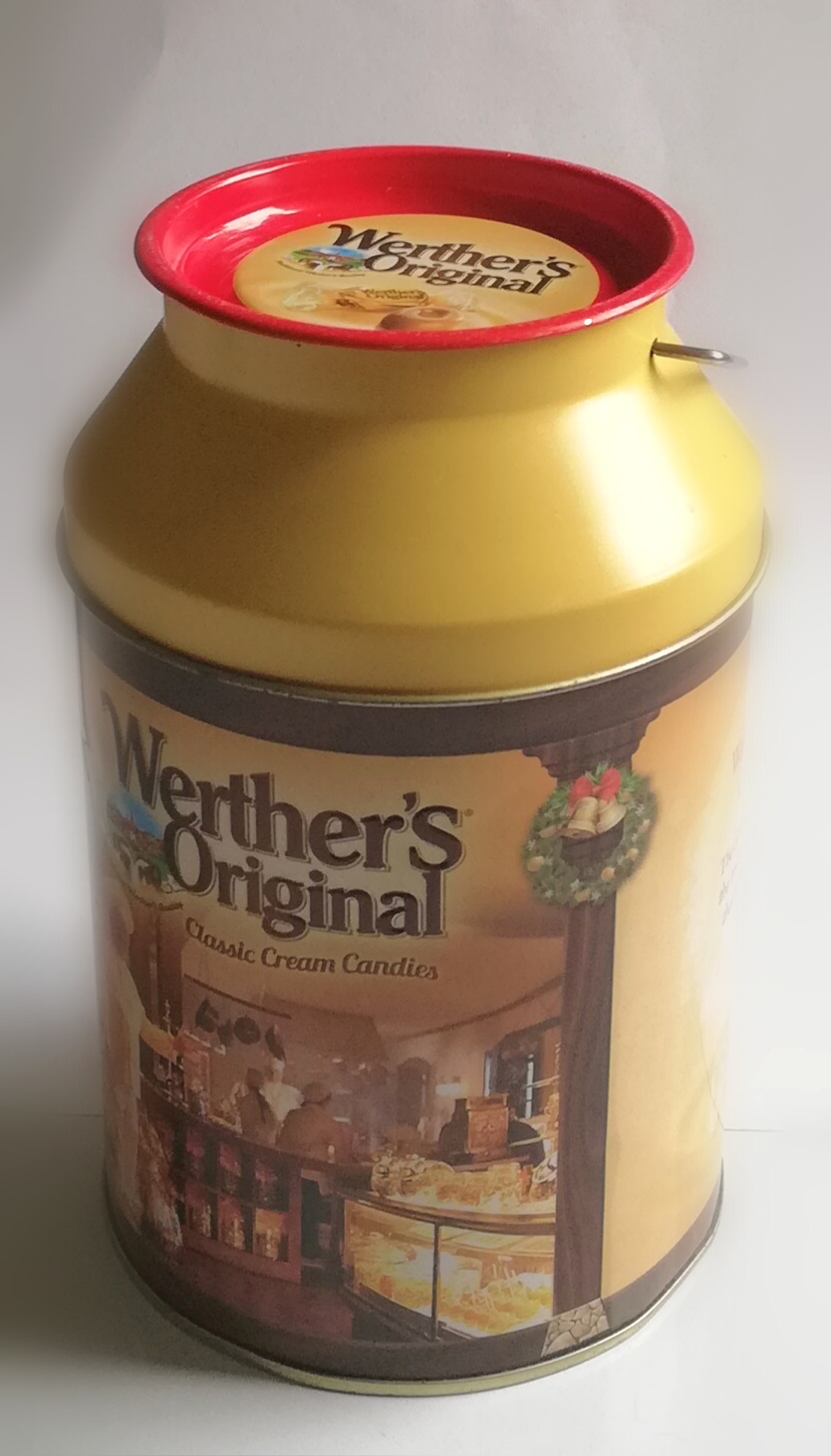 ของสะสม กระปุกโลหะใส่ลูกอม ยี่ห้อ เวอร์เธอร์ ออริจินอล Werther's Original, Classic Cream Candy **กรุณาตรวจสอบทุกภาพ
