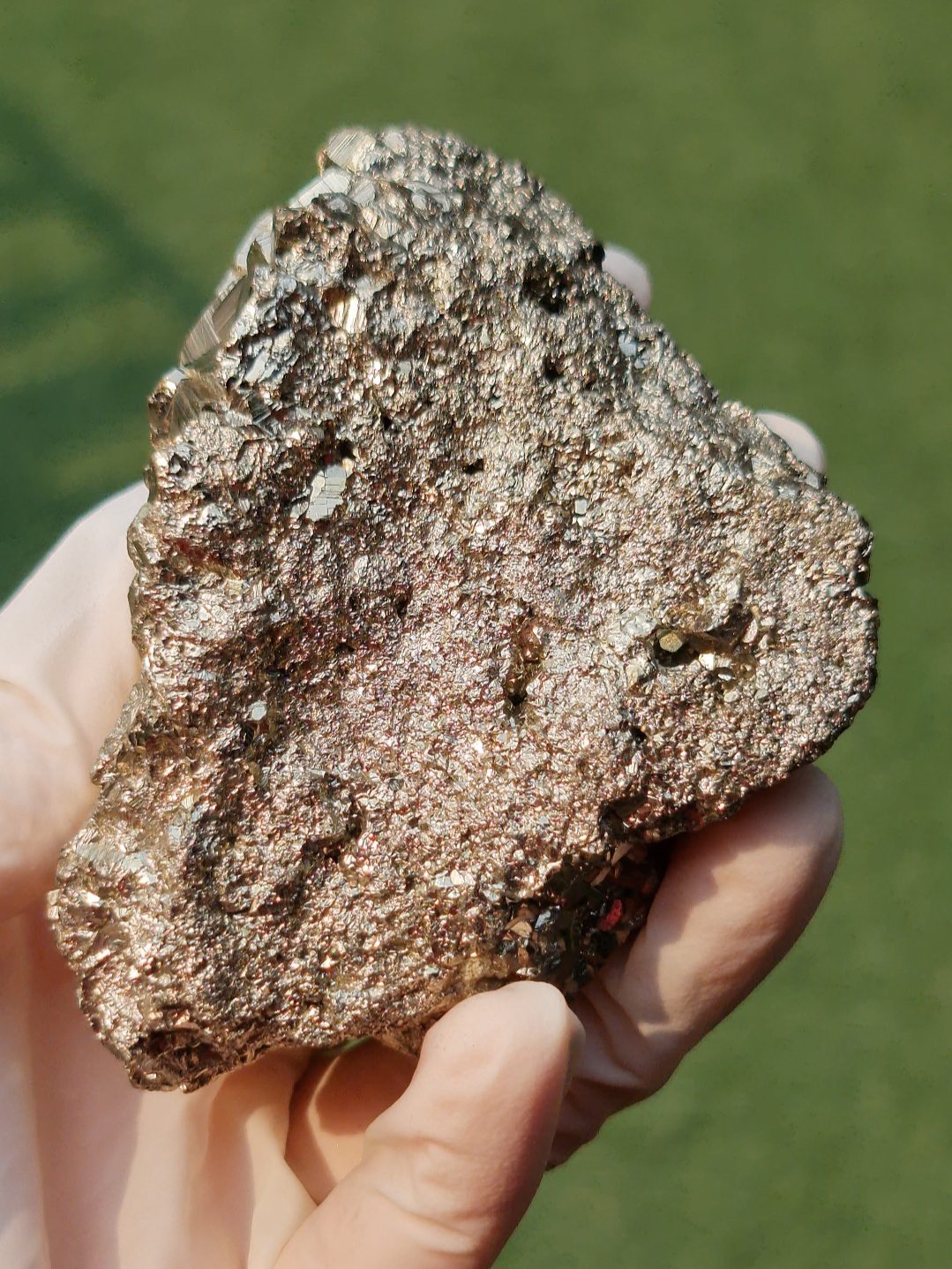 ก้อนผลึก ไพไรท์ Raw Rough Pyrite 456 กรัม (Grams) พลอยแท้ อัญมณีมงคลประจําวันเกิด เครื่องประดับพลอย