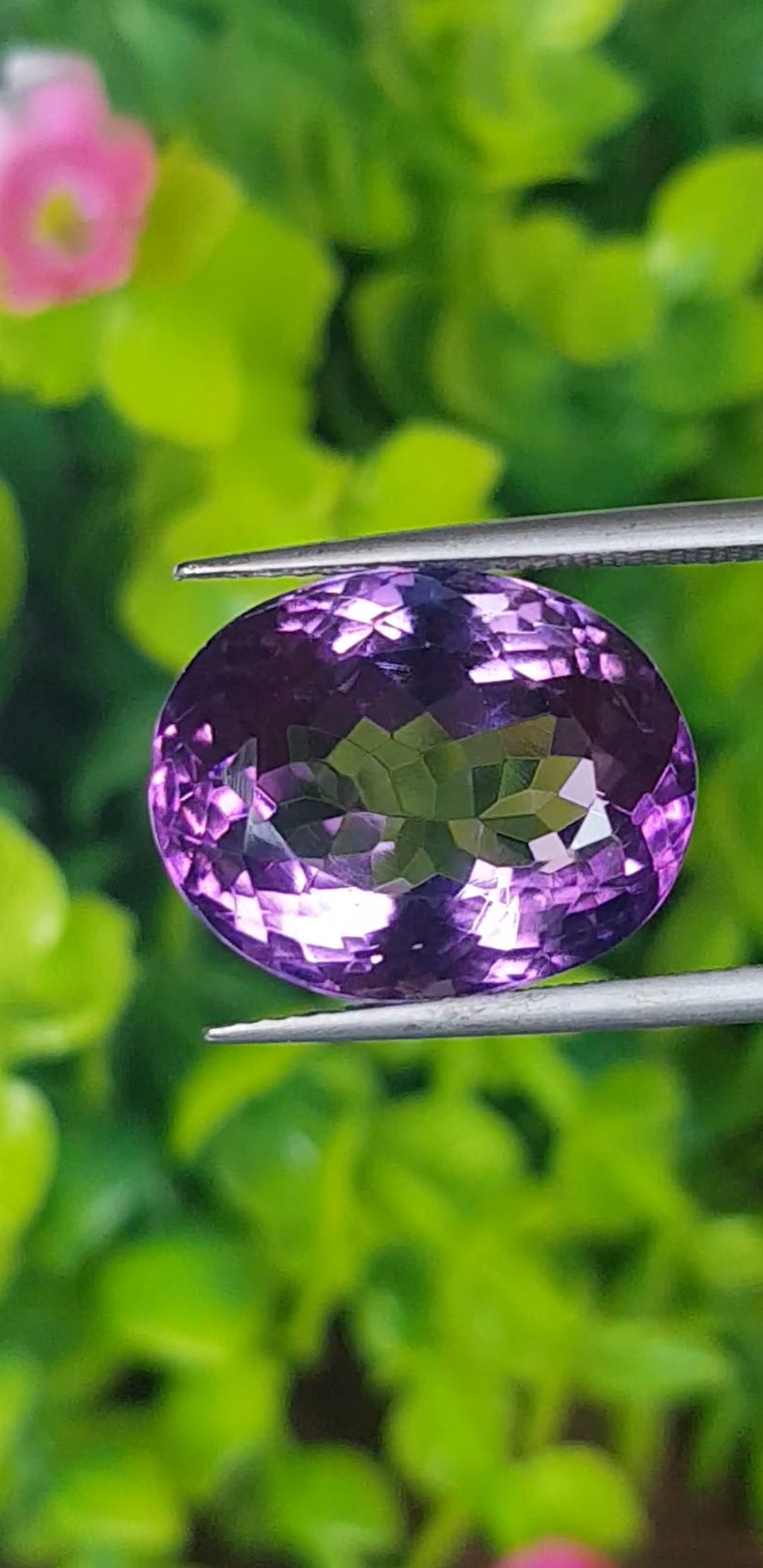 พลอย อเมทิส Amethyst 13.83 กะรัต (Cts.) พลอยแท้ อัญมณีมงคลประจําวันเกิด เครื่องประดับพลอย