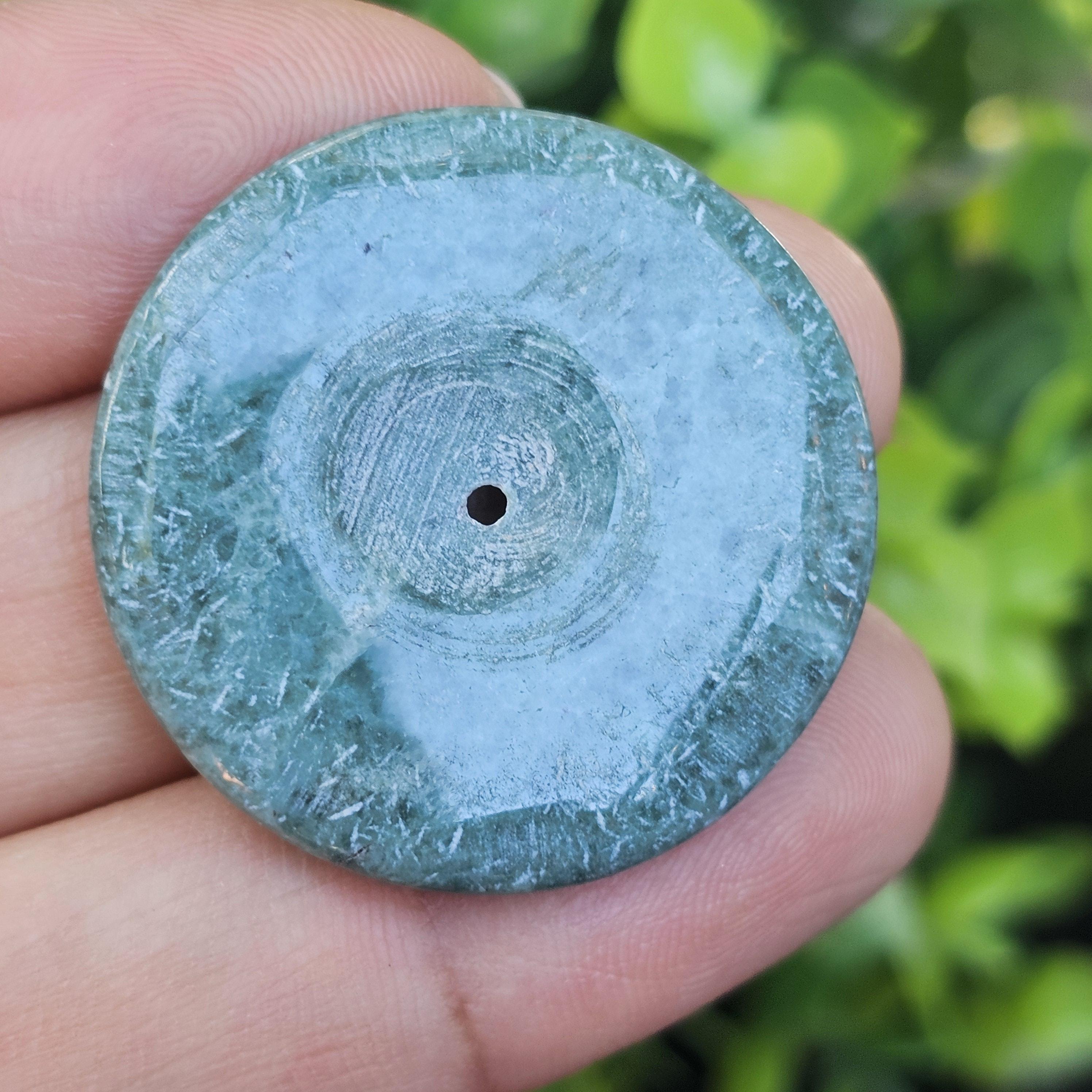 หยก พม่า แท้ Jade จี้โดนัทหยก (Bi-dise jadeite) พม่า (Myanmar) 49.35 กะรัต (Cts.)