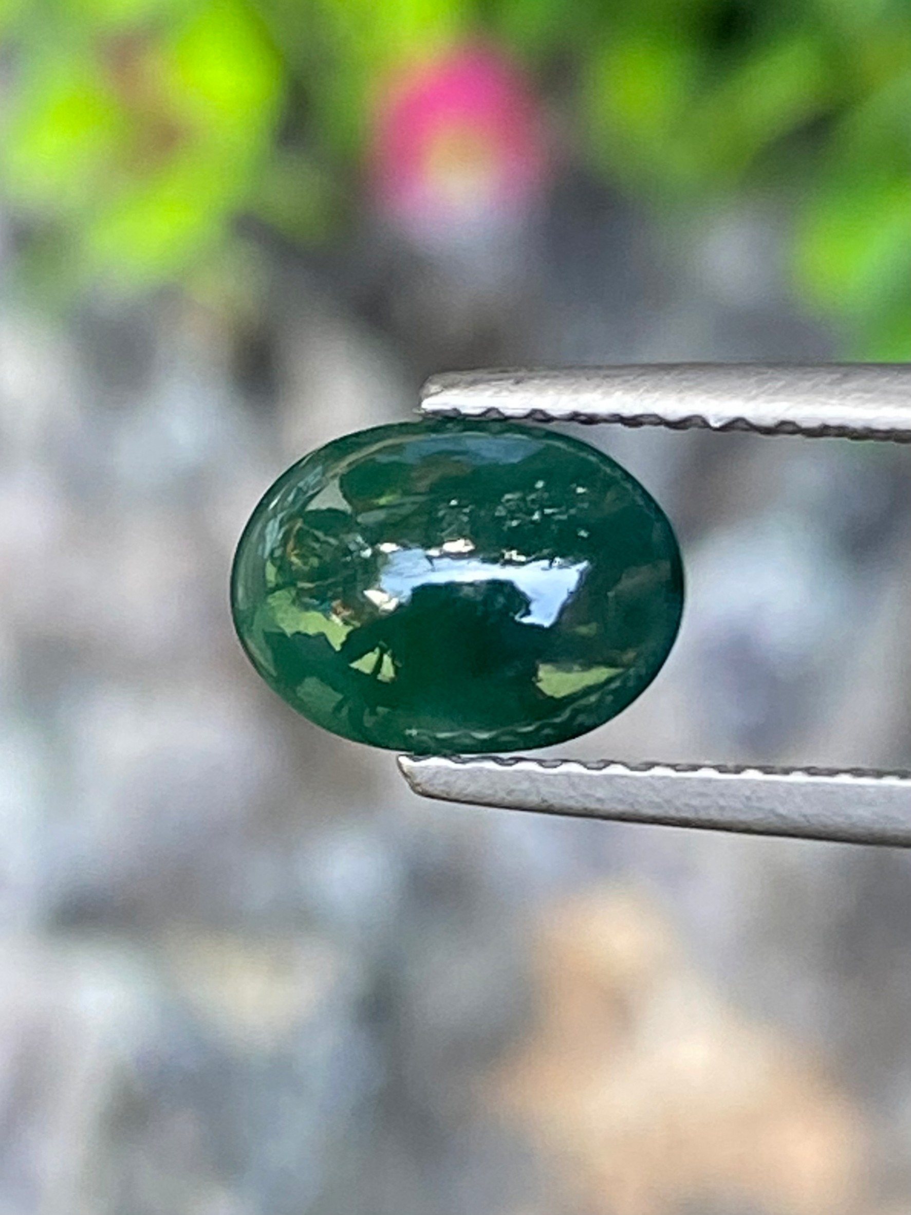 หยกพม่าเจียระไน (Burmese jade ) 1.67 กะรัต หยกแท้ อัญมณีมงคลประจําวันเกิด เครื่องประดับหยก