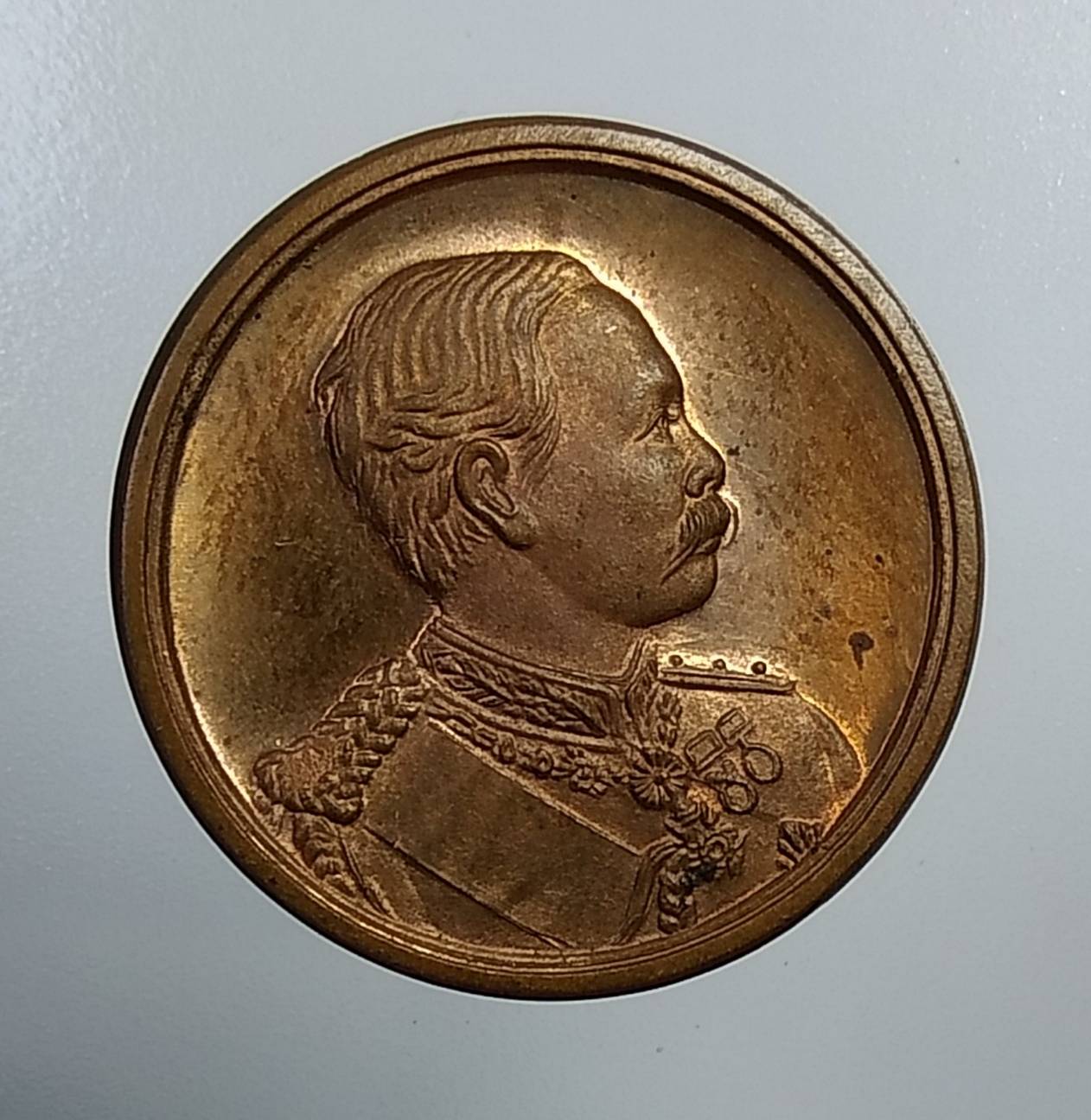 A1164 เหรียญ ร.5 วัดเลา บางขุนเทียน ปี2536