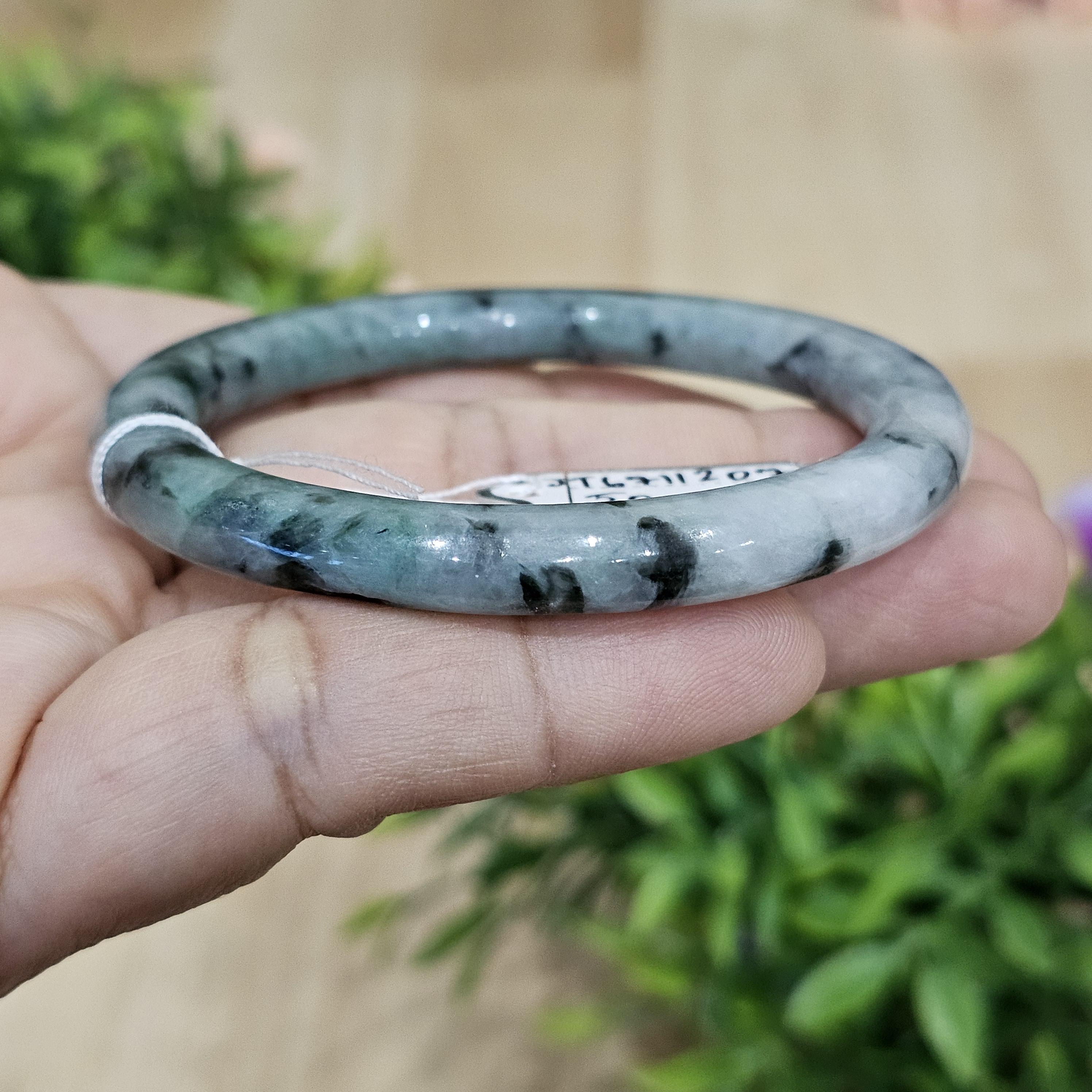 JB6711207 หยก พม่า แท้ Jade กำไลหยก (Jadeite bracelet) พม่า (Myanmar) 50.3 มม.