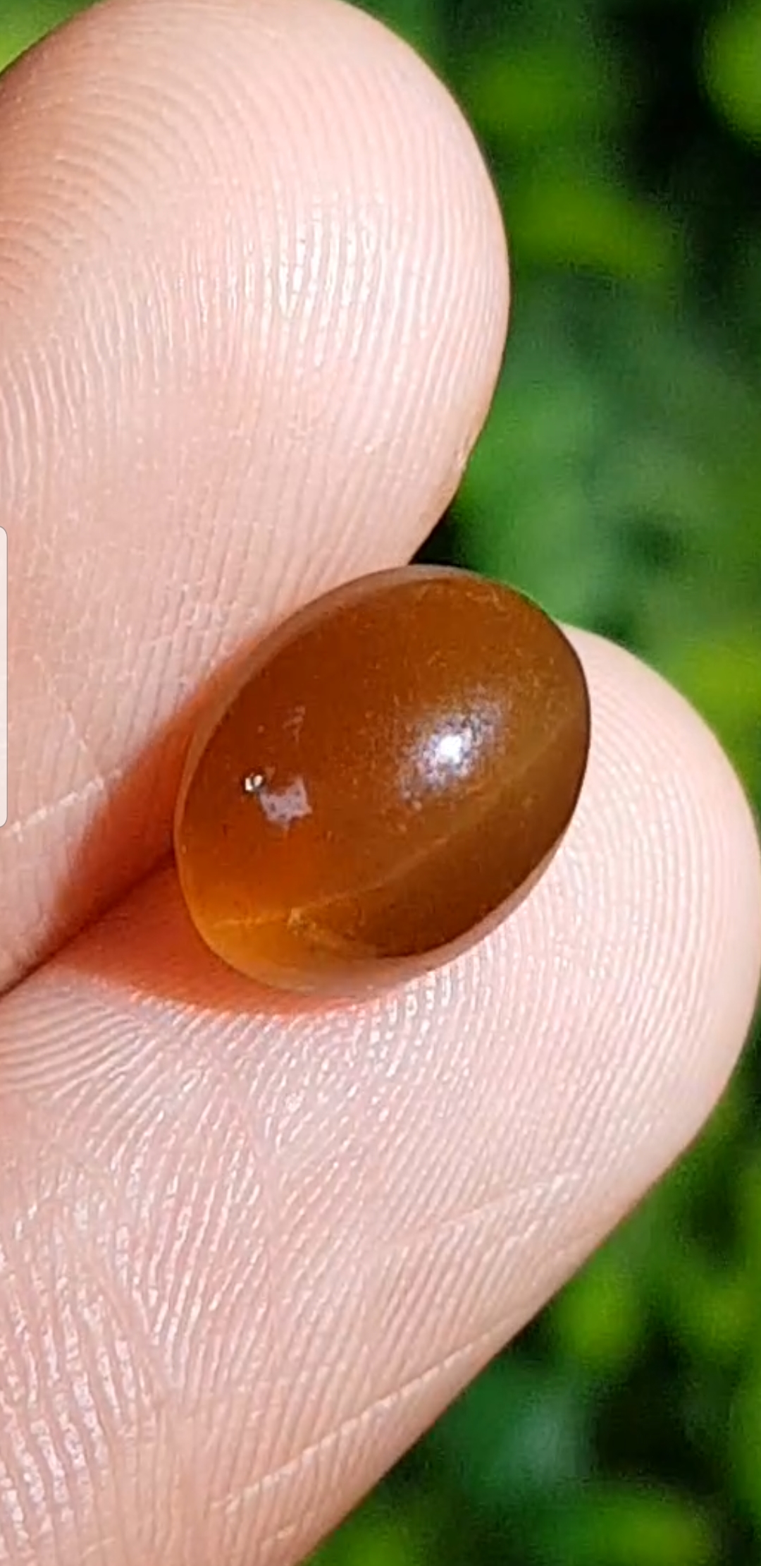 พลอย ตาแมว อะพาไทต์ Cat eye Apatite 4.35 กะรัต (Cts.) พลอยแท้ อัญมณีมงคลประจําวันเกิด เครื่องประดับพลอย