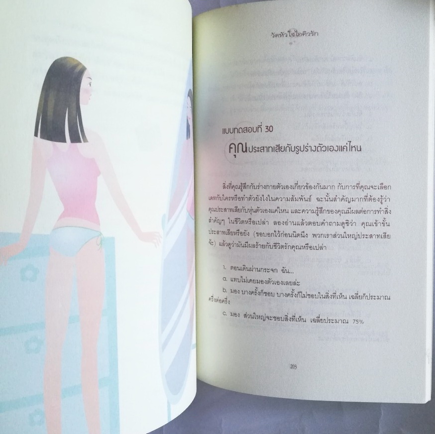 หนังสือแบบทดสอบรักฉบับถึงใจเพื่อไขความเป็นตัวคุณ "Love Quiz วัดหัวใจ ไอคิวรัก, the Lifetime Love and Sex Quiz Book" โดย Pepper Schwartz ,Ph.D. แปลโดย กษิรา ศุขสวัสดิ์ ณ อยุธยา , ภาพประกอบ โดย กิ่งดาว ไตรยสุนันท์ ***หนังสืออภินันทนาการ มีตำหนิตาม