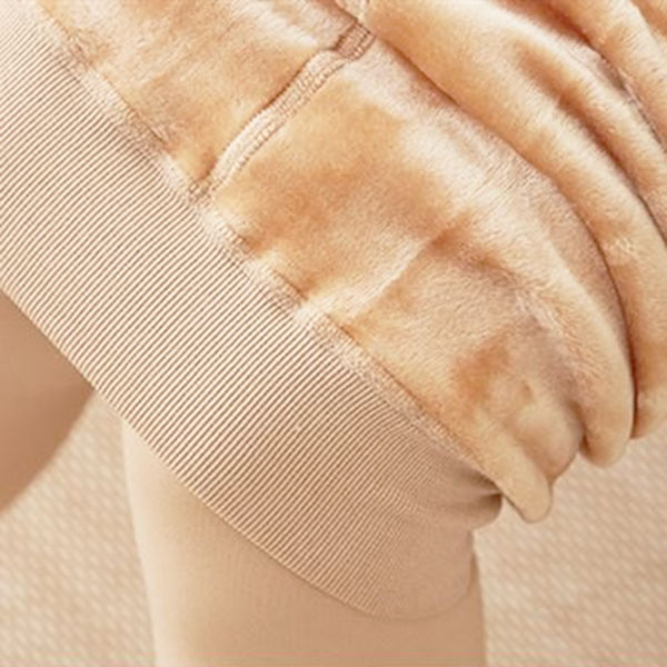 กางเกงเลกกิ้งสีเนื้อเกรดพรีเมี่ยม ซับแคชเมียร์ใส่กันหนาวติดลบ (11956L)