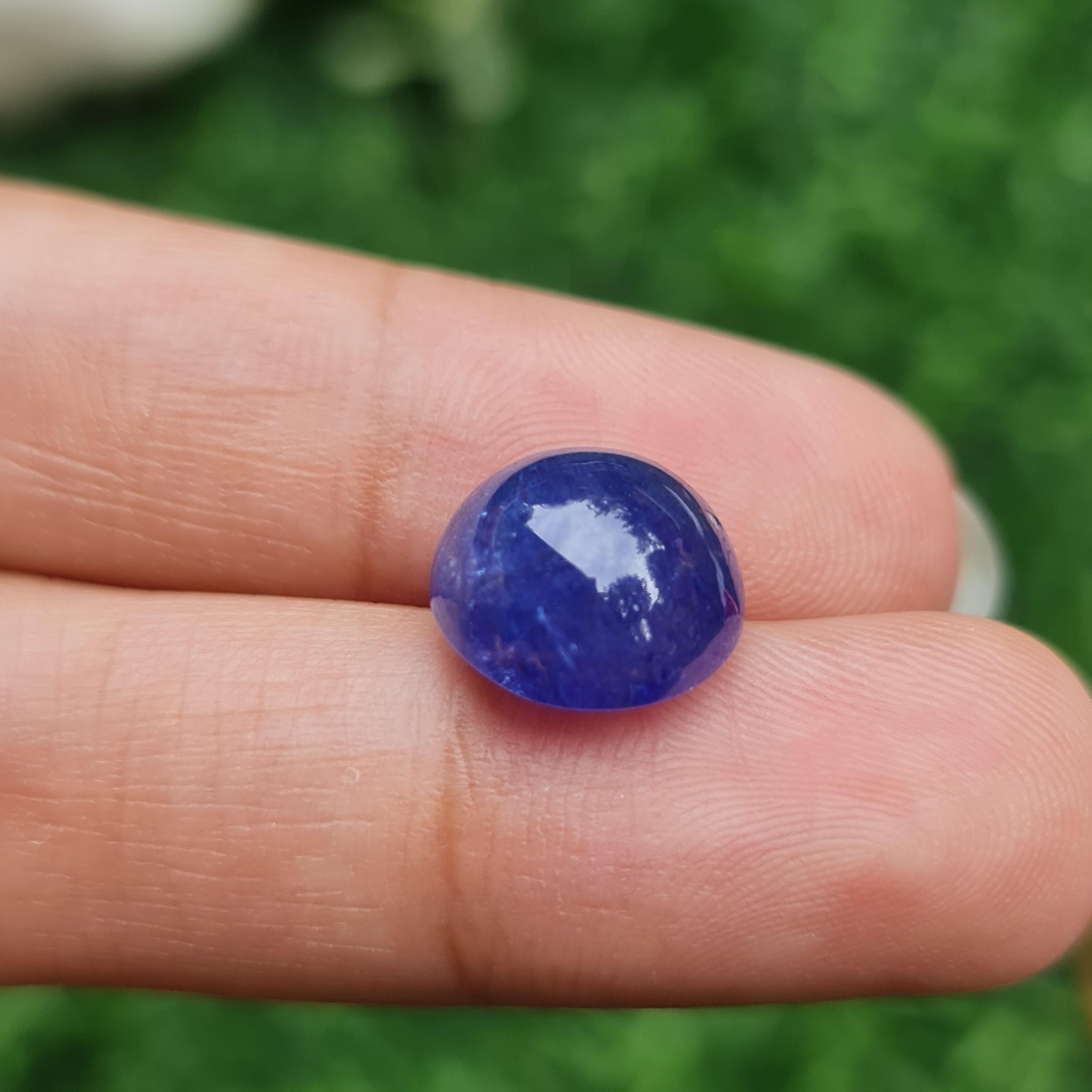 พลอย แทนซาไนท์ Tanzanite 8.94 กะรัต (Cts.) พลอยแท้ อัญมณีมงคลประจําวันเกิด เครื่องประดับพลอย