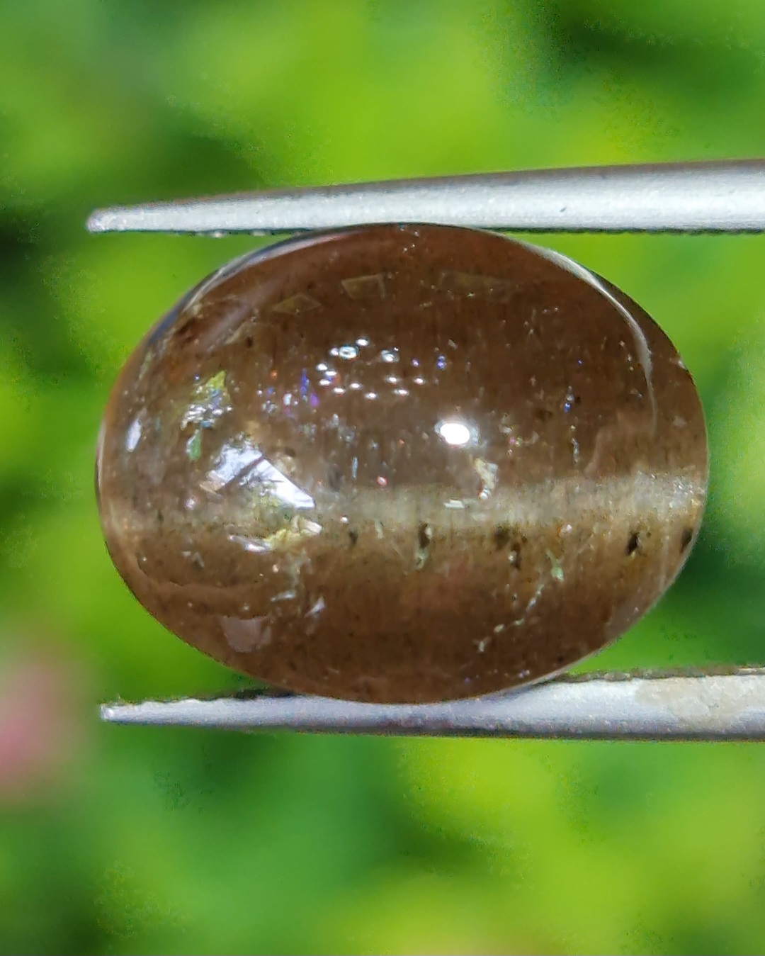 ตาแมว ทัวร์มาลีน Cat eye Tourmaline 7.44 กะรัต Cts. พลอยแท้ อัญมณีมงคลประจําวันเกิด เครื่องประดับพลอย