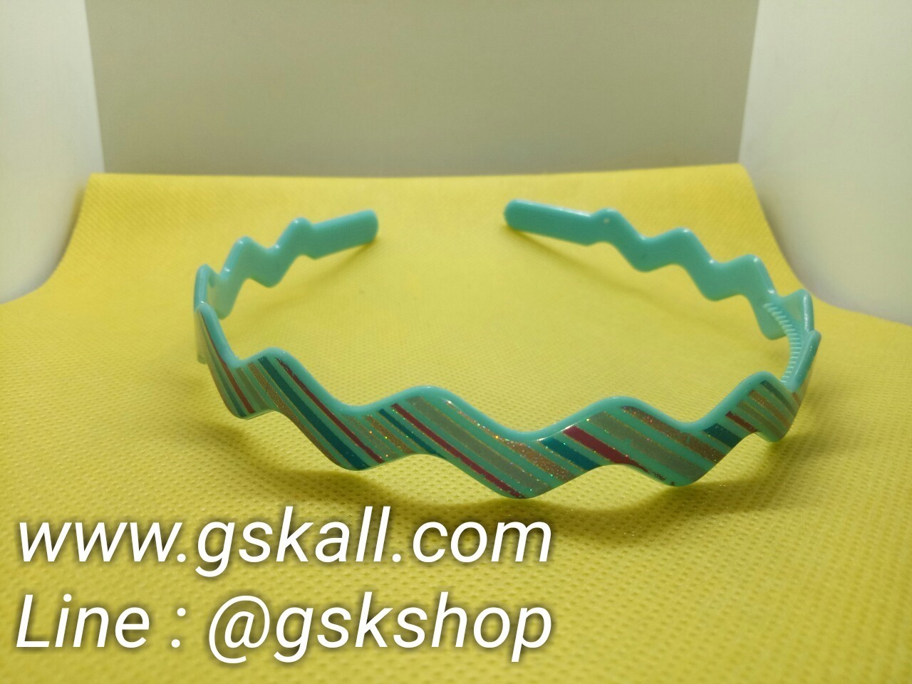 ไม้คาดผมฟันปลาใหญ่คละสี