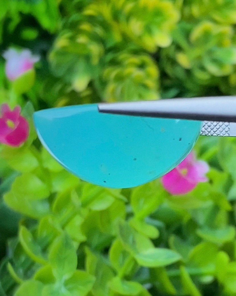 พลอย โอปอลเปรู Peruvian Opal 25.09 กะรัต (Cts.) พร้อมใบเซอร์ พลอยแท้ อัญมณีมงคลประจําวันเกิด เครื่องประดับพลอย