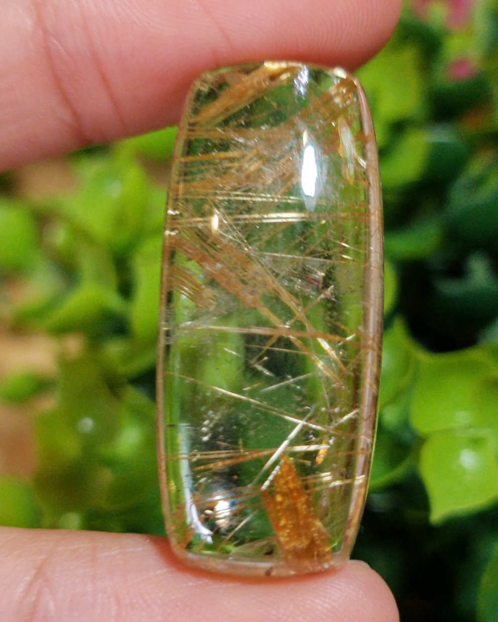 ไหมทอง ควอตซ์ Golden Rutilated Quartz 53.74 กะรัต Cts. พลอยแท้ อัญมณีมงคลประจําวันเกิด เครื่องประดับพลอย