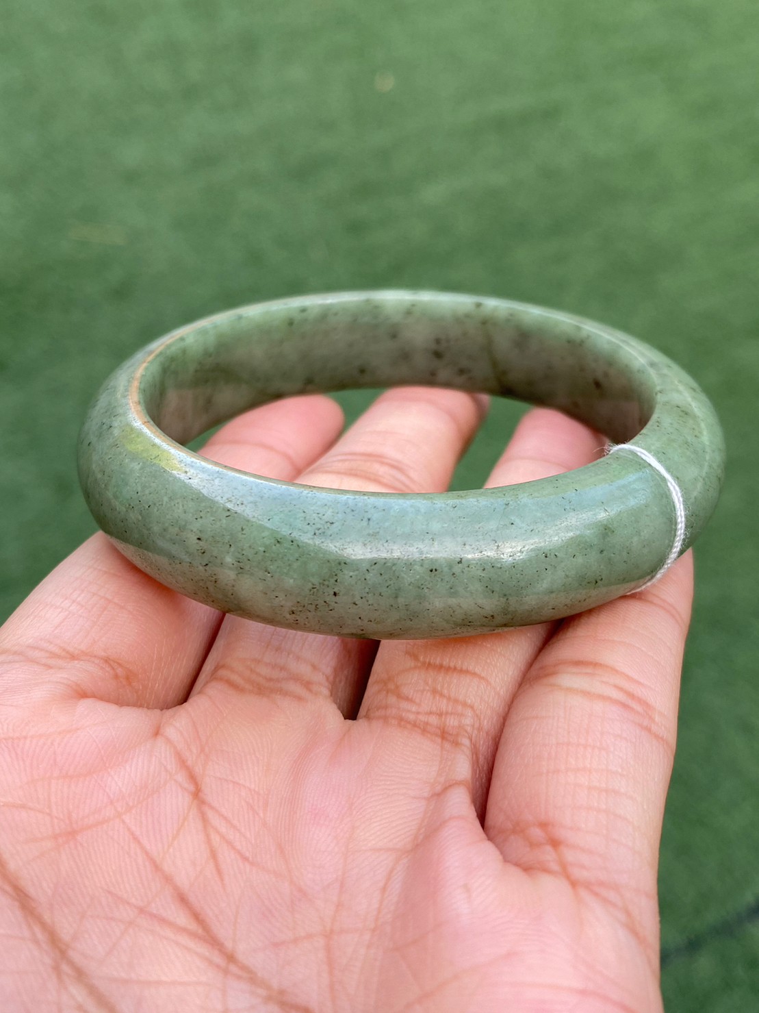 JB6605010 หยก พม่า แท้ Jade กำไลหยก (Jadeite bracelet) พม่า (Myanmar) 58.2 มม.