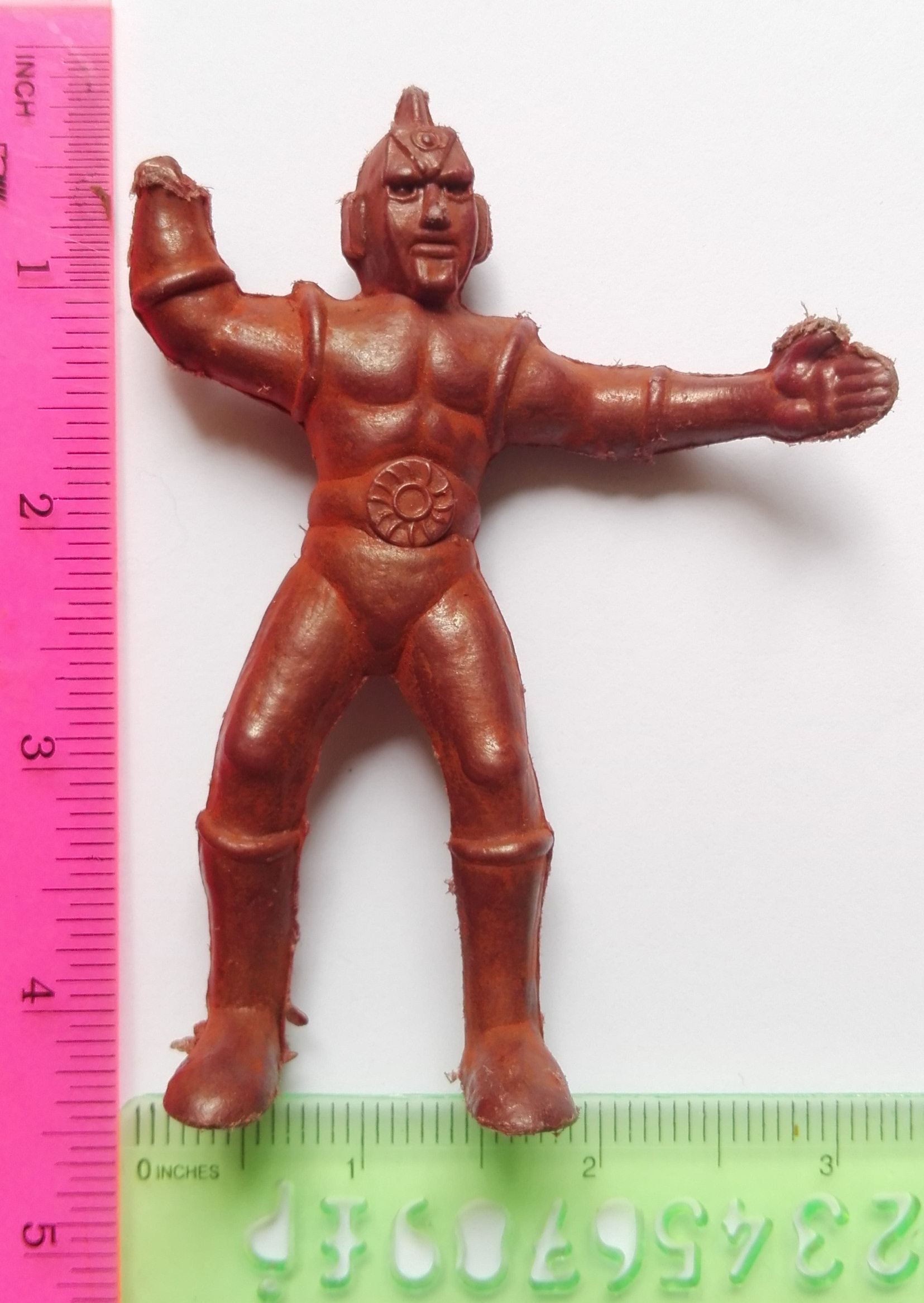 ตุ๊กตุ่น แอ๊นท์4"** มีตำหนิ ชำรุดที่มือ,Ants กาโม่ สเปตเตอร์แมน ตุ๊กตุ่นพลาสติกสีน้ำตาลสนิมเก่า