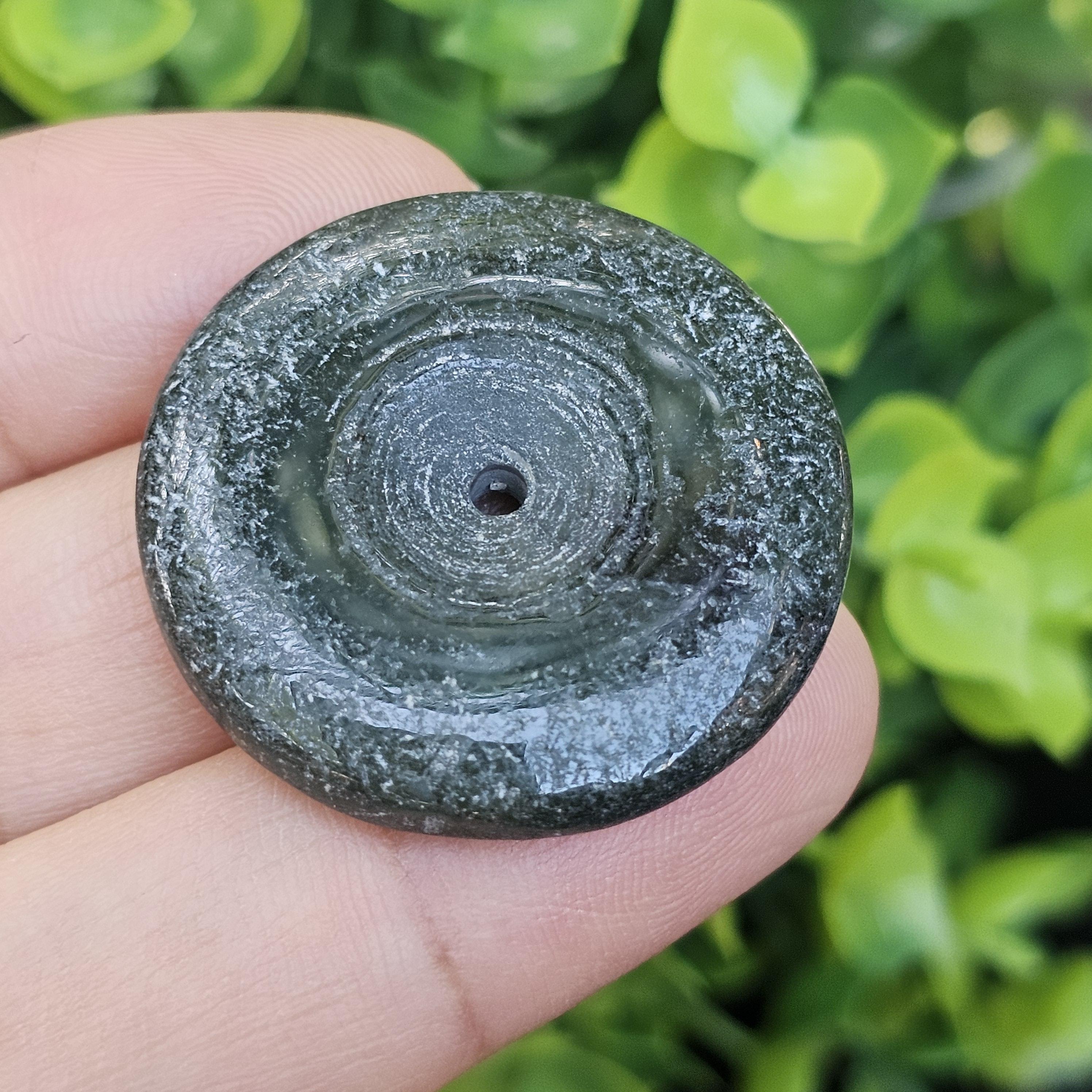 หยก พม่า แท้ Jade จี้โดนัทหยก (Bi-dise jadeite) พม่า (Myanmar) 62.44 กะรัต (Cts.)