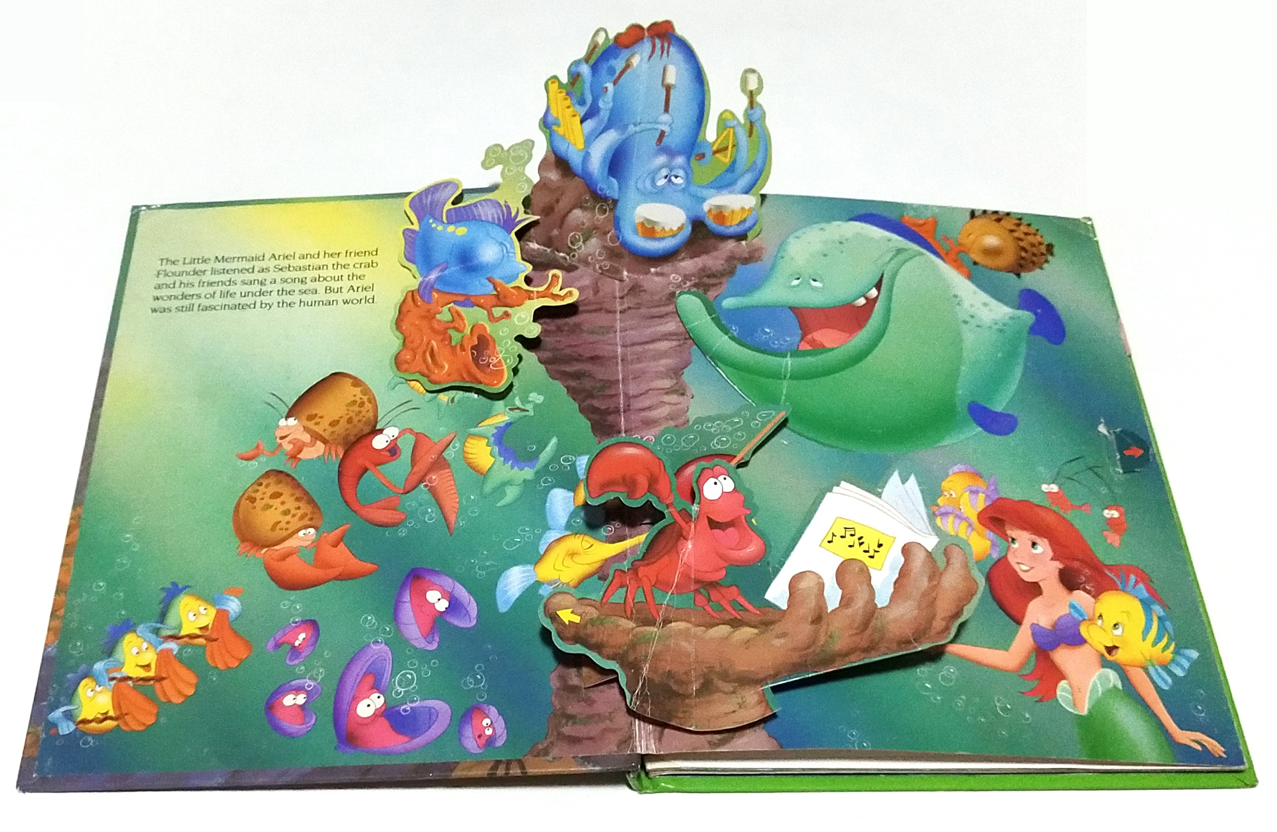 หนังสือนิทานฉบับภาษาอังกฤษปกแข็ง *** มีตำหนิ ตามภาพ - ป๊อบอัพ เดอะลิตเติ้ลเมอเมด แอเรี่ยล, The Little Mermaid Pop Up book, Ariel