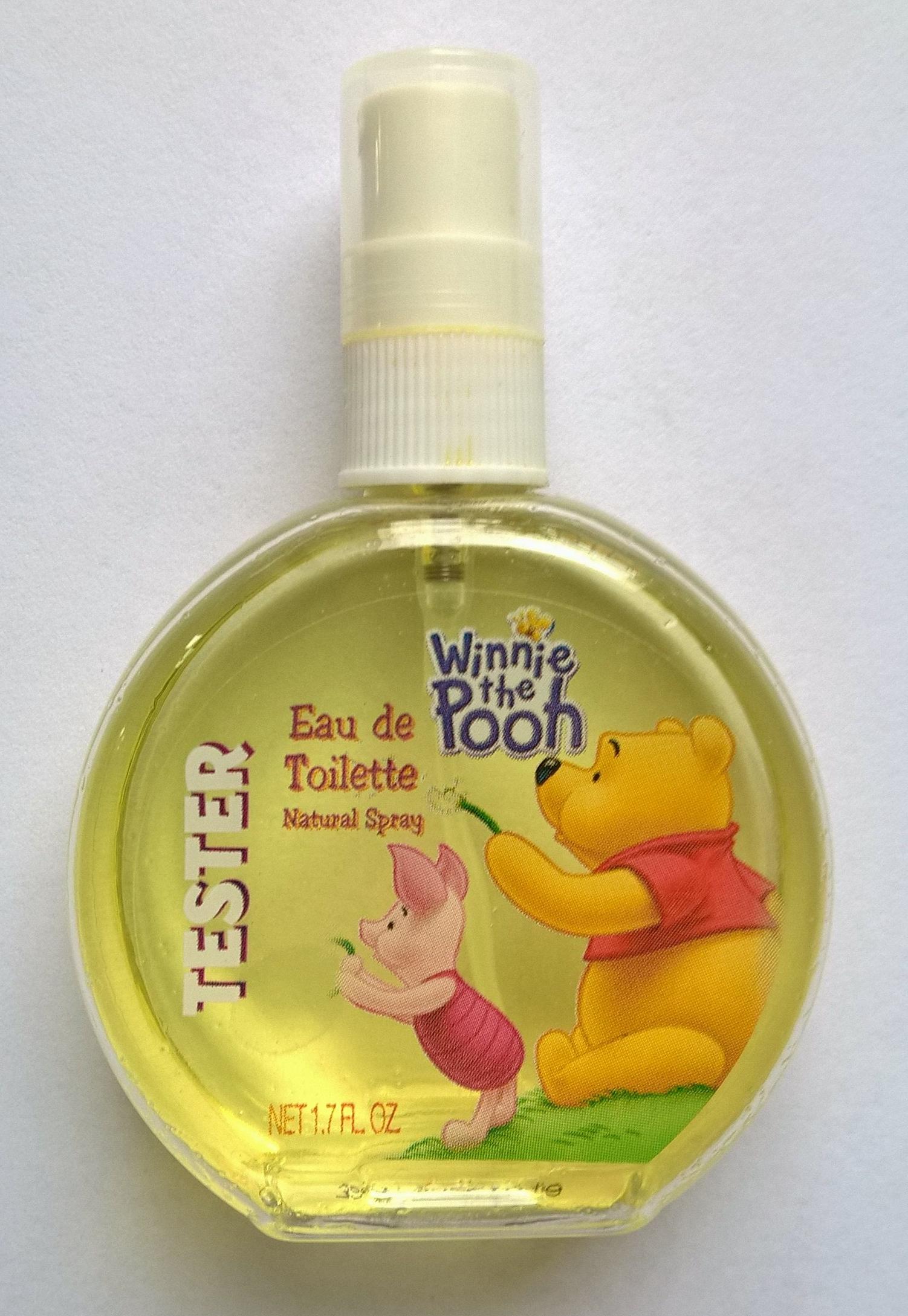 ของสะสม ขวดน้ำหอม edt ขวดพลาสติก วินนี่ เดอะ พูห์ Winnie the Pooh เป็น tester ตามภาพ