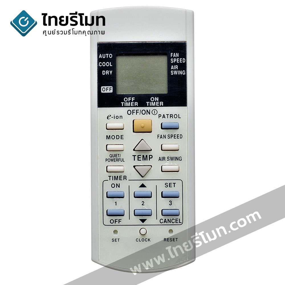 รีโมทแอร์ Panasonic รุ่นe-ion/patrol