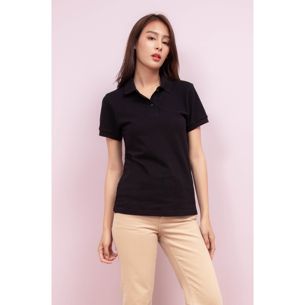 No Problem No Problem เสื้อโปโล หญิง สีดำ สีดำ