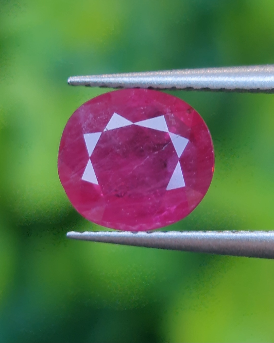 พลอย ทับทิม พม่า (Burmese Ruby Sapphire) 1.19 กะรัต พลอยแท้ อัญมณีมงคลประจําวันเกิด เครื่องประดับพลอย