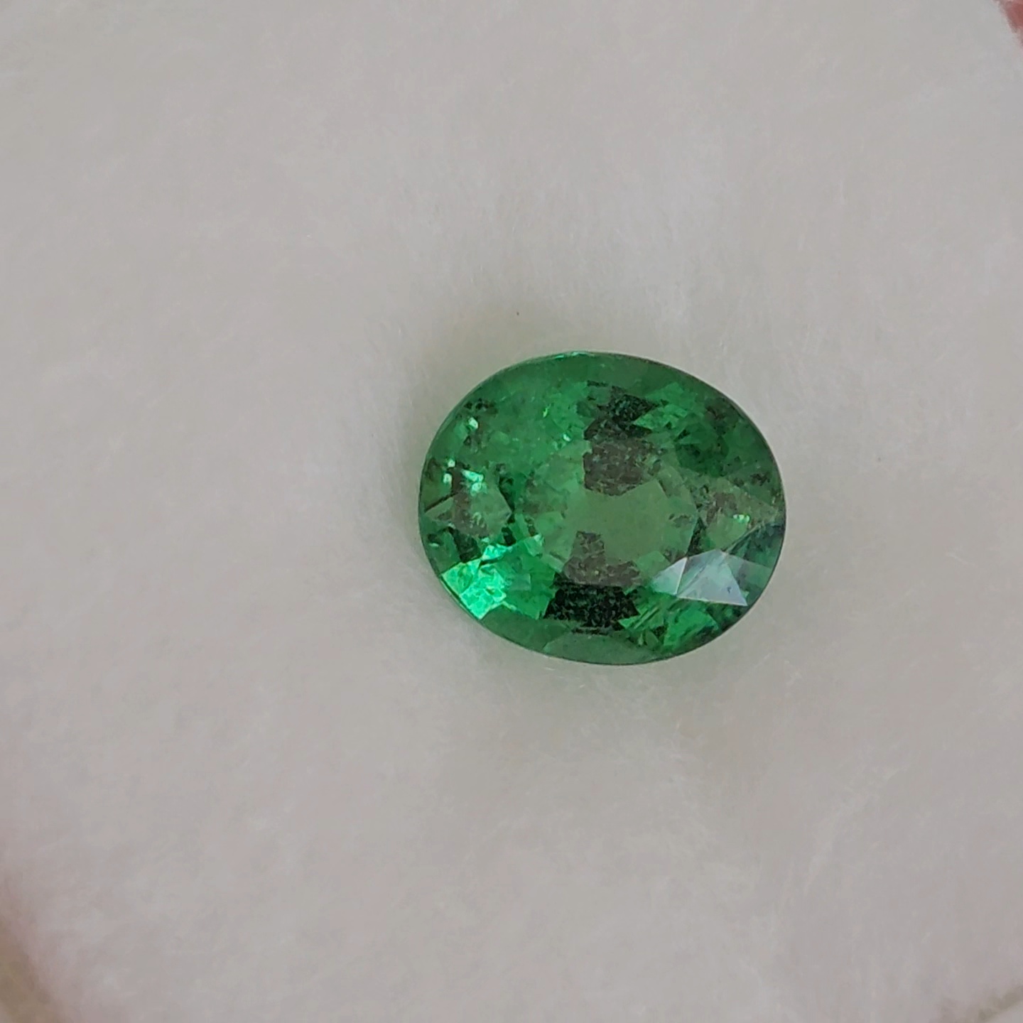 พลอย ซาโวไรท์ Tsavorite Garnet 1.06 กะรัต (Cts.) ดิบ Unheated พร้อมใบเซอร์ อัญมณีมงคลประจําวันเกิด เครื่องประดับพลอย