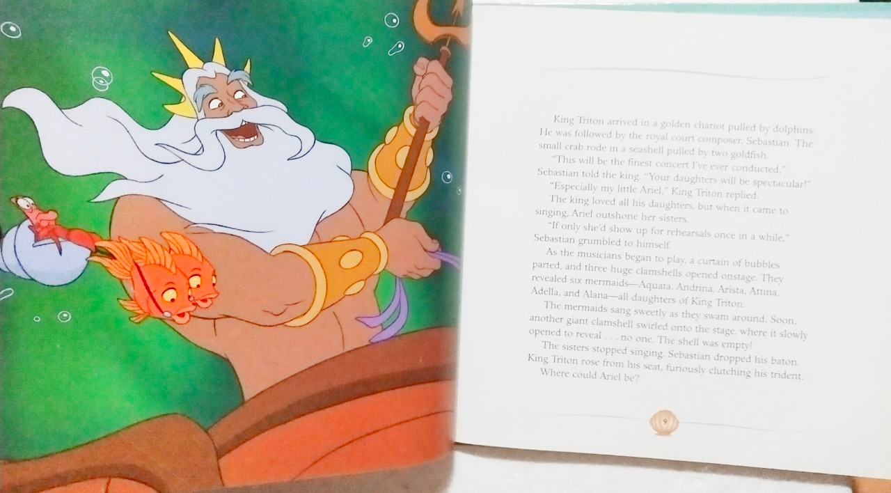 หนังสือนิทานภาพสวย**ปกหลังมีตำหนิตรงสันบนและมีรอยตามภาพ, เจ้าหญิงเงือกน้อย แอเรี่ยล The Little Mermaid