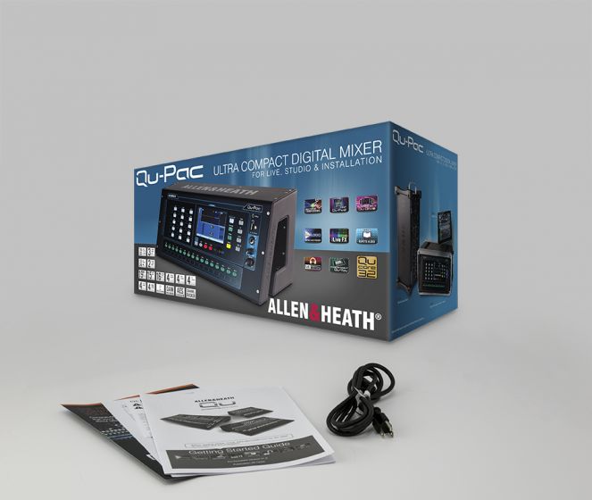 ALLEN & HEATH QU-Pac Compact Mountable Mixer ดิจิตอลมิกเซอร์ขนาดเล็กแบบเข้าแร็ค 5″ Touchscreen 16 Mic/Line Inputs