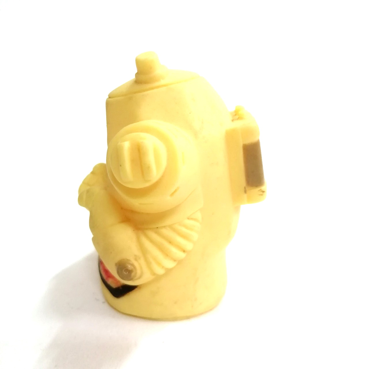 ซอฟสวมนิ้วขนาดใหญ่ สูง3นิ้วสัตว์ประหลาดหุ่นยนต์ คิงส์โจ สีครีมออกเหลือง ของ บ.ซึบุราย่าไชโย งานคนไทย 20 กว่าปีมาแล้ว หายาก สภาพดี