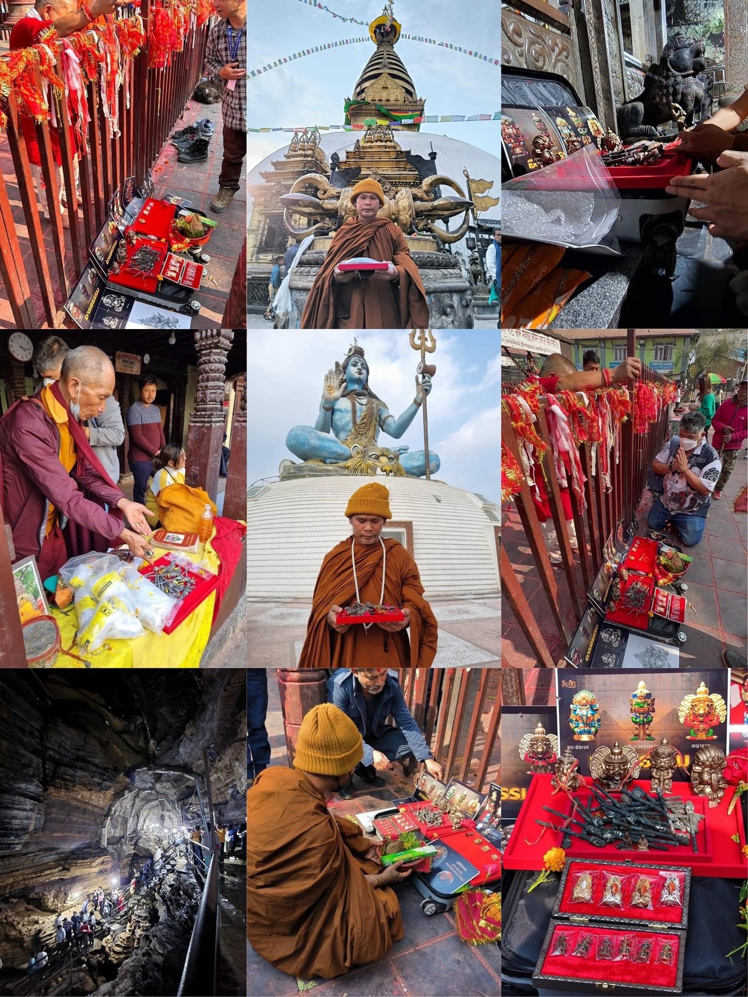 พระพิฆเนศสุริยะเทพ สุริยาบินายัค Surya Binayak รหัส7 เนื้อชนวนมหามวลสาร ชุบแบล็คกายแดง