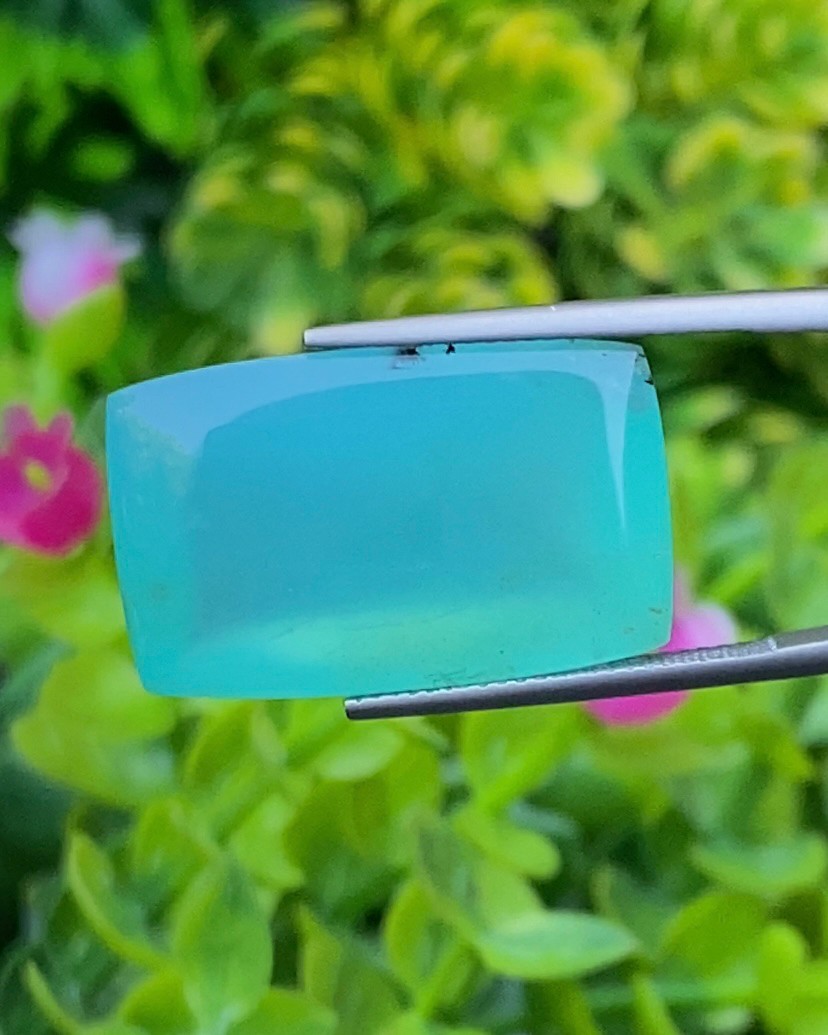 พลอย โอปอลเปรู Peruvian Opal 25.09 กะรัต (Cts.) พร้อมใบเซอร์ พลอยแท้ อัญมณีมงคลประจําวันเกิด เครื่องประดับพลอย