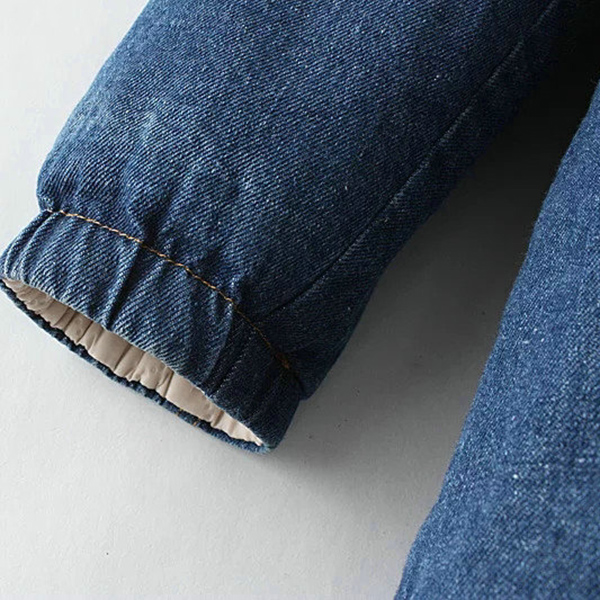 เสื้อโค้ทยีนส์กันหนาวใส่ติดลบ มีฮู้ด ซับขนนุ่ม (11650LM)