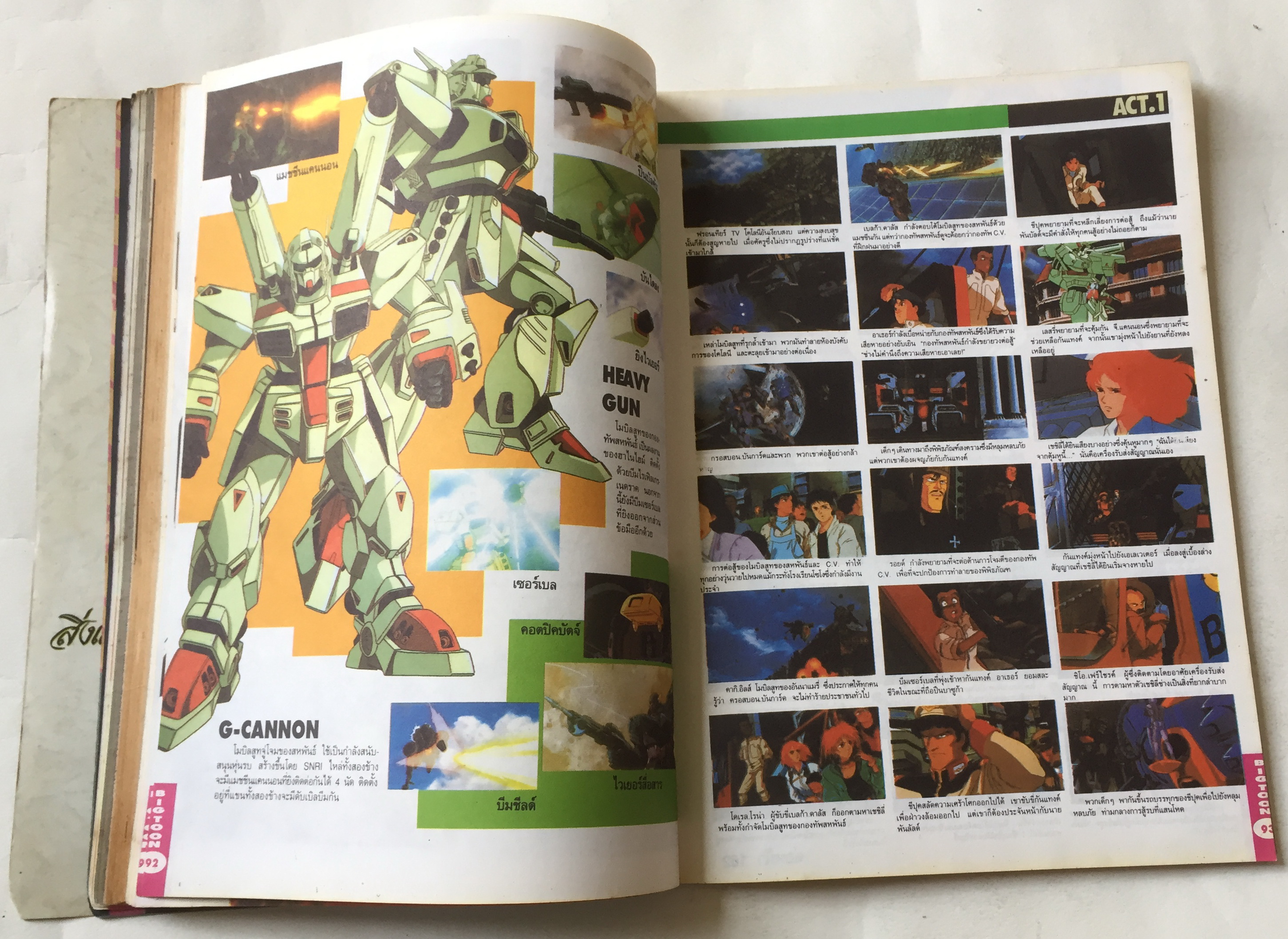 นิตยสารการ์ตูนเก่า บิ๊กตูน Bigtoon ปีที่2 ฉบับที่ 18 ประจำเดือนสิงหาคม 2535 :ความลับของ Five Star Story ,เผยเคล็ดลับการสร้างโมเดลจากญี่ปุ่น,ตำนานกันดั้ม,Battle Blaze เกมส์ยอดฮิต S.T.G