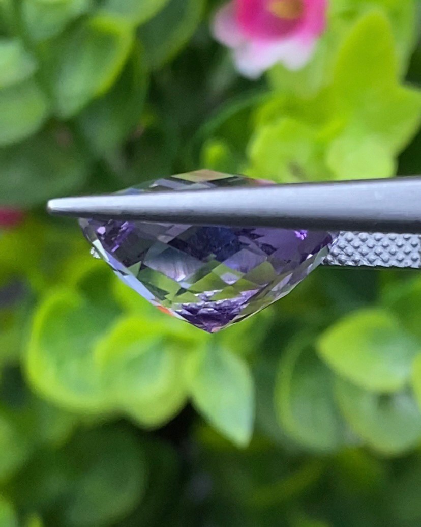 พลอย อเมทิส Amethyst 9.75 กะรัต (Cts.) พลอยแท้ อัญมณีมงคลประจําวันเกิด เครื่องประดับพลอย