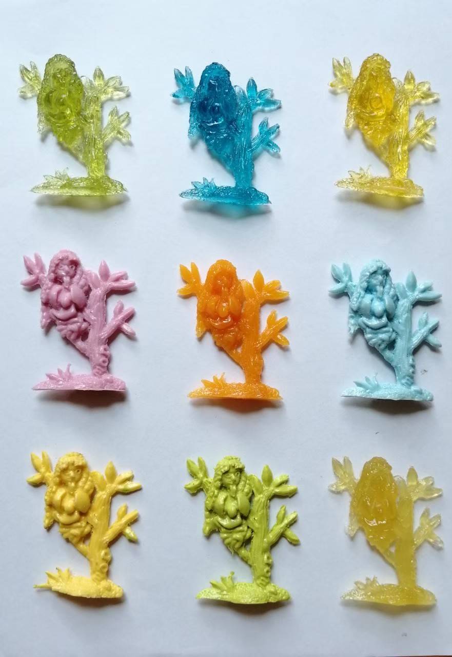 กรุณาเลือกแบบ, ตุ๊กตุ่นผีกระสือ แฮนด์เมดเรซิ่น ตัวแข็ง ตัวยาง หลากสี ขนาดประมาณ 2.5นิ้ว