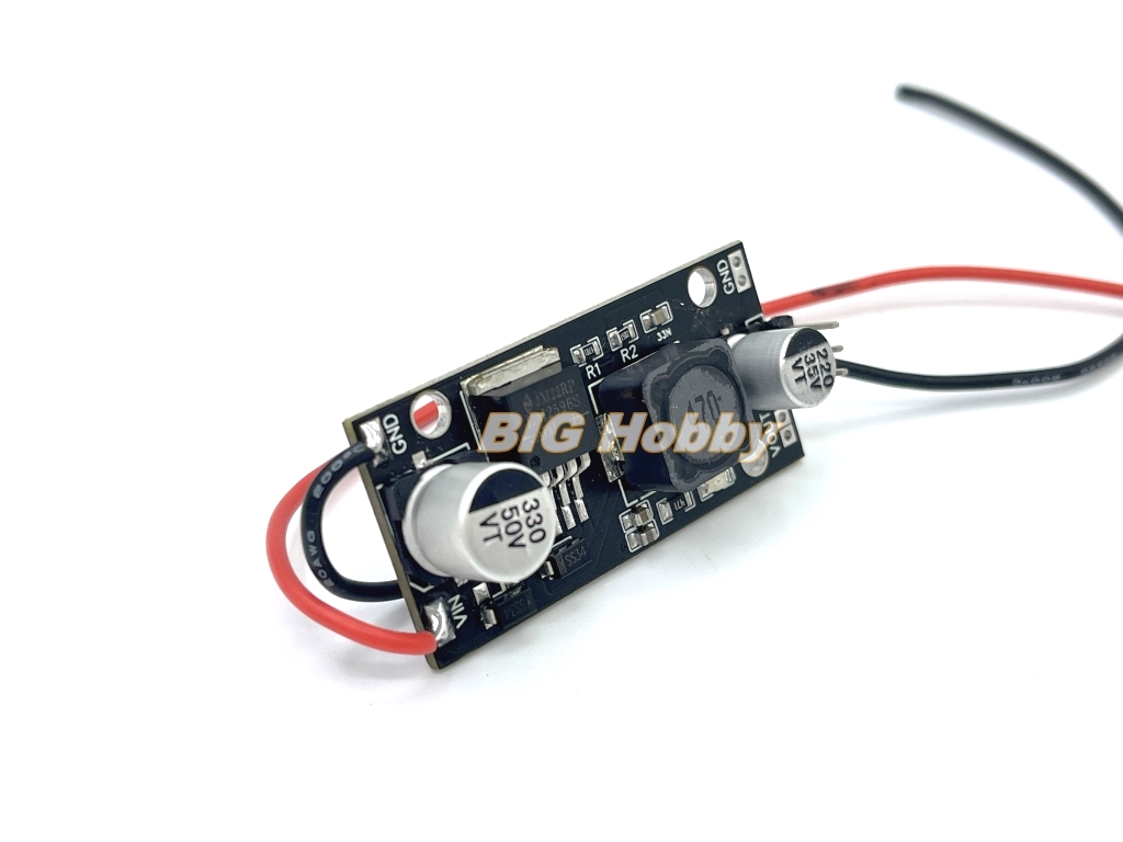 ตัวจ่ายไฟ Step down BEC 5V สำหรับ ลดไฟจาก 7-40V เหลือ 5V จ่ายเลี้ยงรีซีฟ ตัวรับสัญญาณควบคุมจากรีโมท