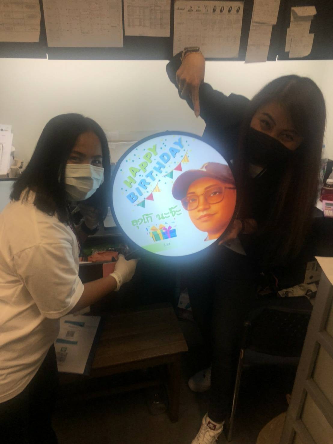 ป้ายกล่องไฟ ขนาด40*40 cm