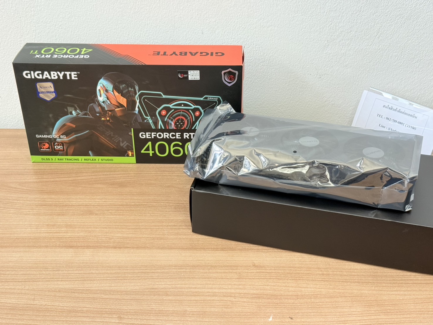 ของใหม่ไม่แกะซีน Gigabyte Geforce RTX4060Ti Gaming OC 8GB GDDR6 ประกันเต็ม SCANNER 3 ปี \